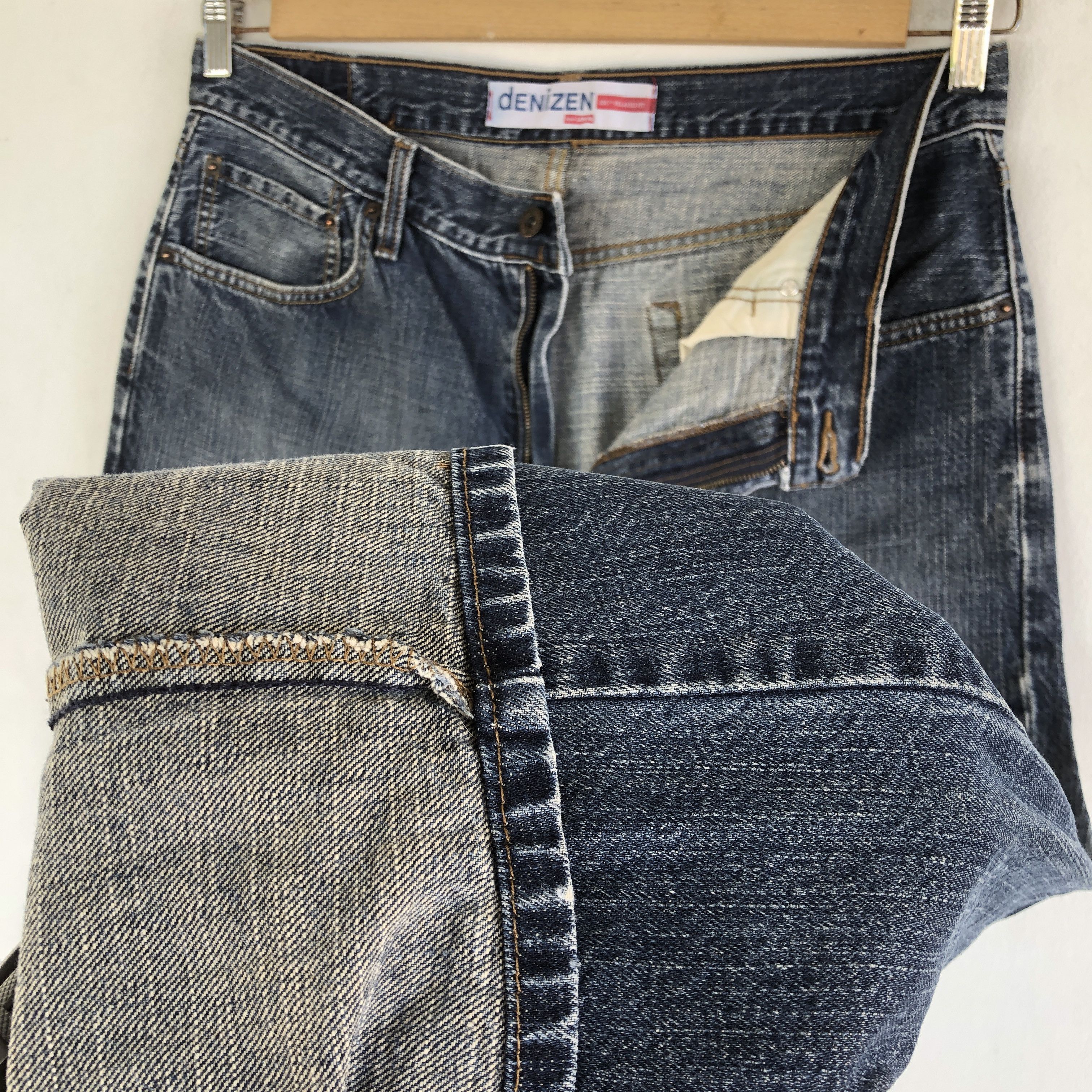 Levi's Vintage Y2K Levis Denizen Faded Jeans Levi's Stonewash Denim Size US 34 / EU 50 - 8 Thumbnail