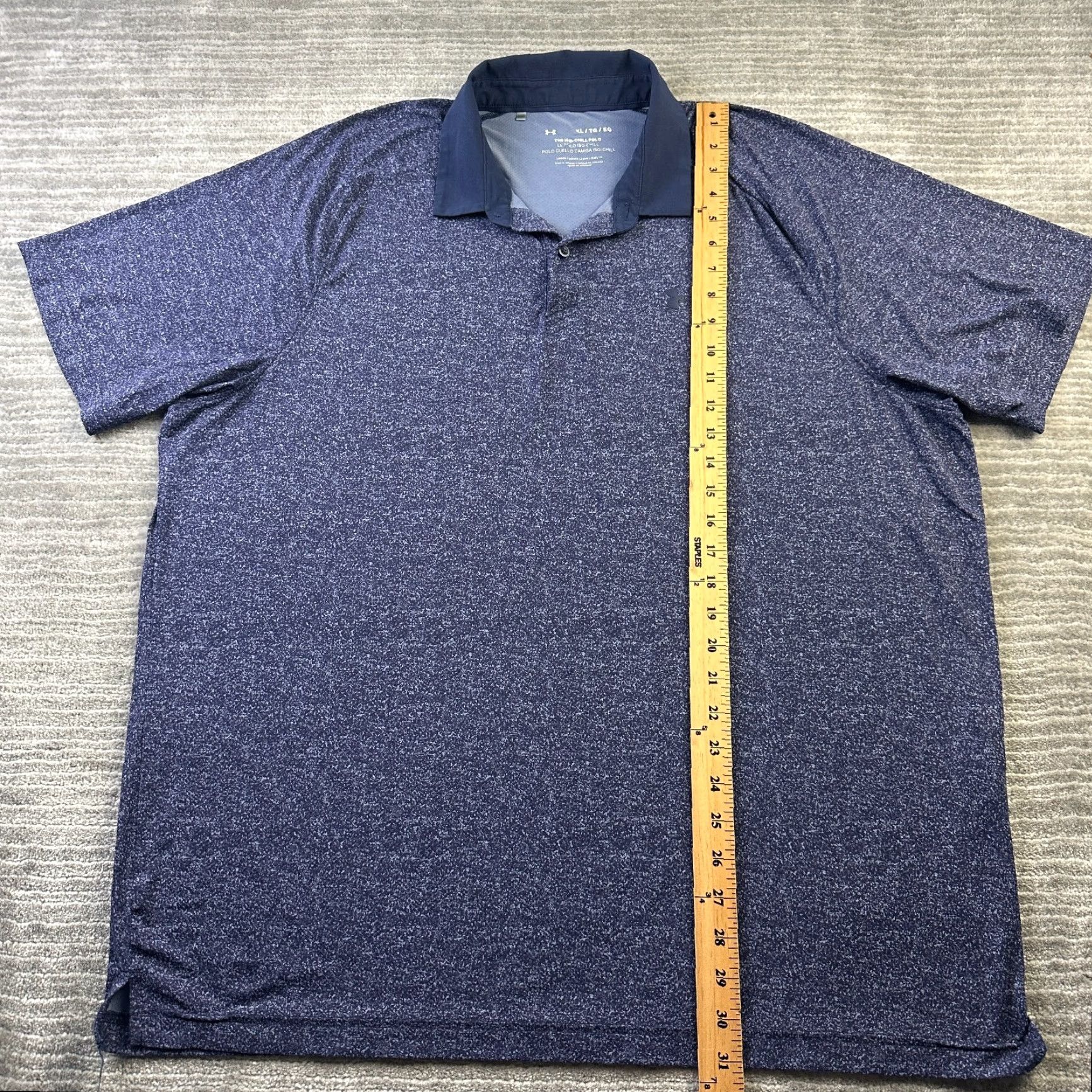 Under Armour Under Armour Polo Shirt Mens XL Blue Golf Iso Chill Short Sleeve Collared Button Size US XL / EU 56 / 4 - 7 Thumbnail