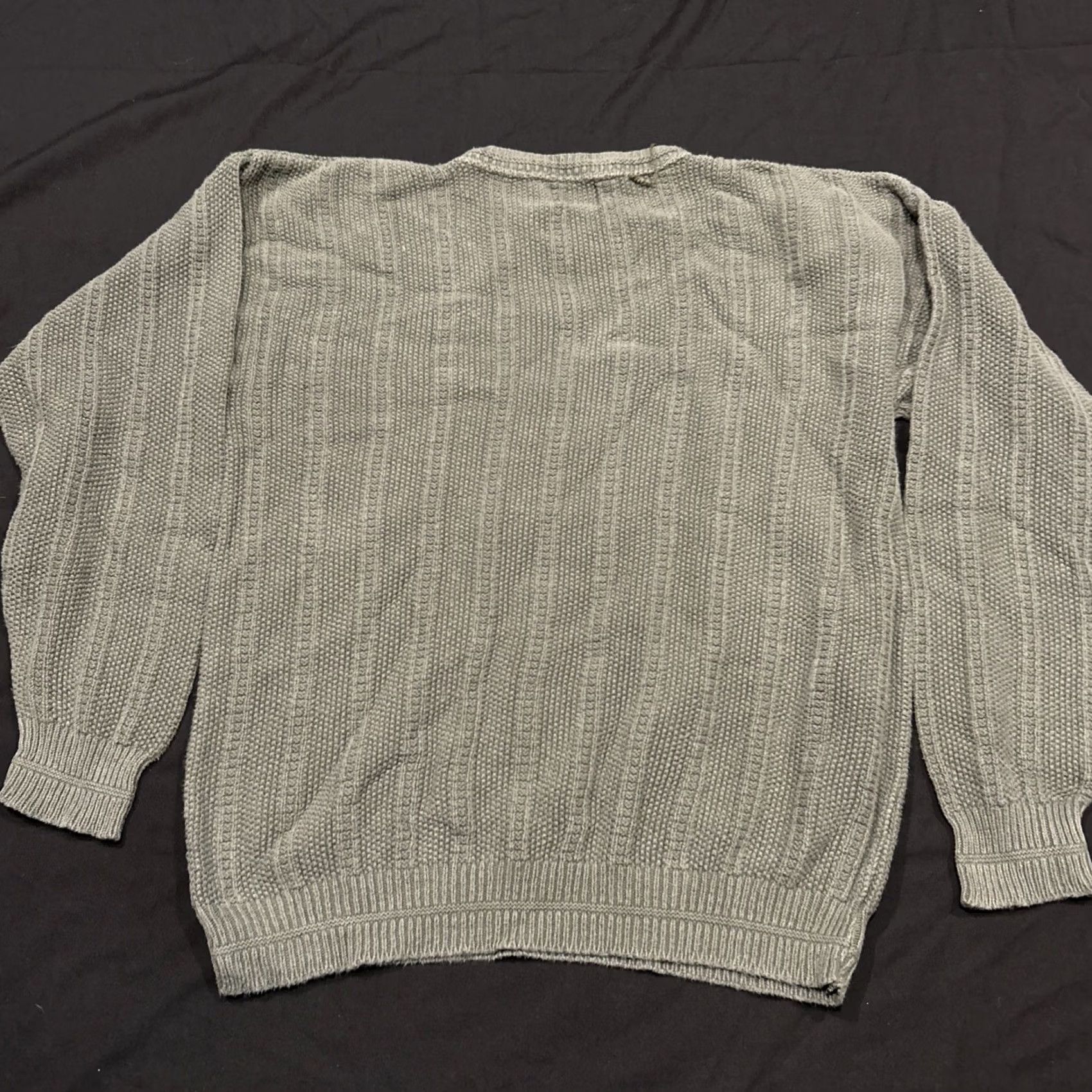 Vintage VINTAGE Cape Isle Knitters Sweater Heavy Knit Green Cotton Pullover XL Men Crew Neck Classic Heavyweight Knit XL Green Pullover Mens Size US XL / EU 56 / 4 - 3 Thumbnail