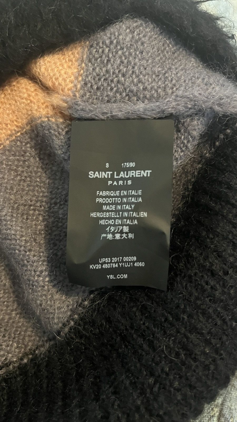 Saint Laurent Paris Saint Laurent FW17 Striped Mohair Sweater Size US S / EU 44-46 / 1 - 7 Thumbnail