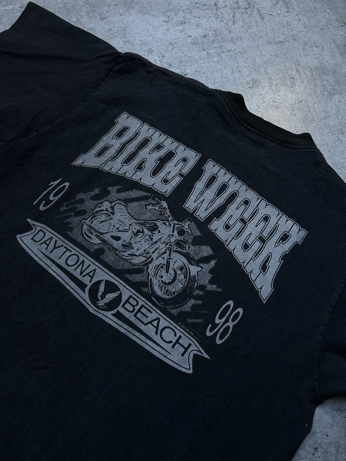 Vintage Vintage Bike Week Daytona Beach usa 1998 90s Singlestitch Size US XL / EU 56 / 4 - 4 Thumbnail