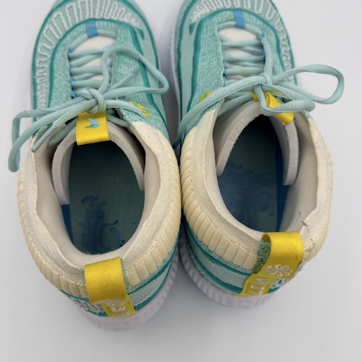 Nike Nike Cosmic Unity Teal Yellow Knit Sneakers US 13 Basketball Size US 13 / EU 46 - 6 Thumbnail
