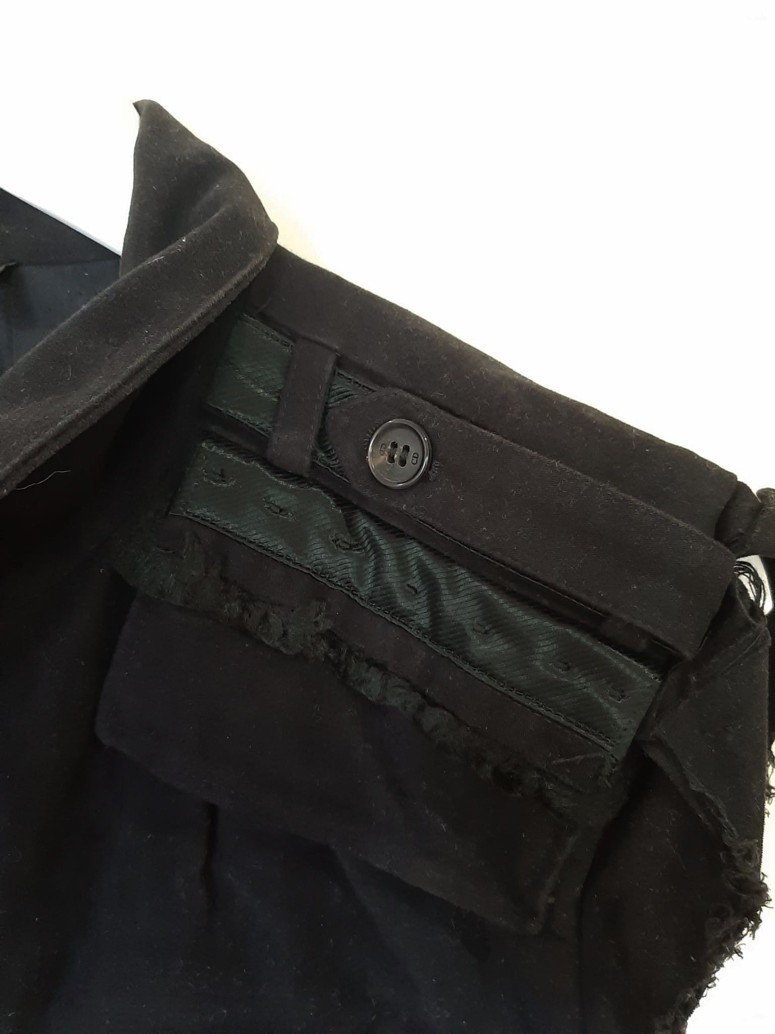 Dior × Hedi Slimane Dior FW03 "Luster" Wool Moleskin Napoleon Military Vest Size US M / EU 48-50 / 2 - 5 Thumbnail