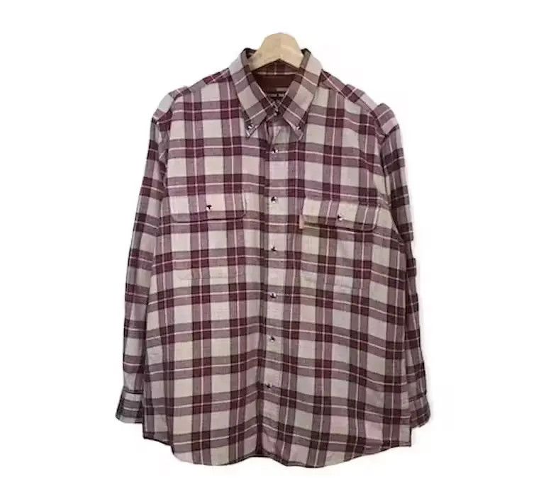 Vintage Kansai Tabito Flannel Shirt Button Up Size US M / EU 48-50 / 2 - 1 Thumbnail