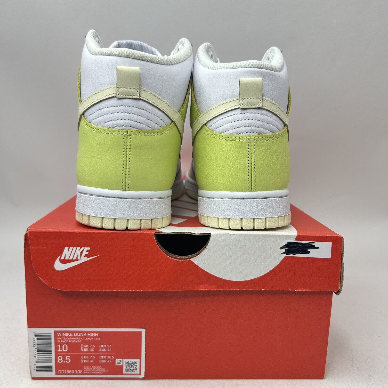 Nike Nike Dunk High WMNS “Cashmere/Lemon Twist” 2024 Size US 10 / IT 40 - 4 Thumbnail