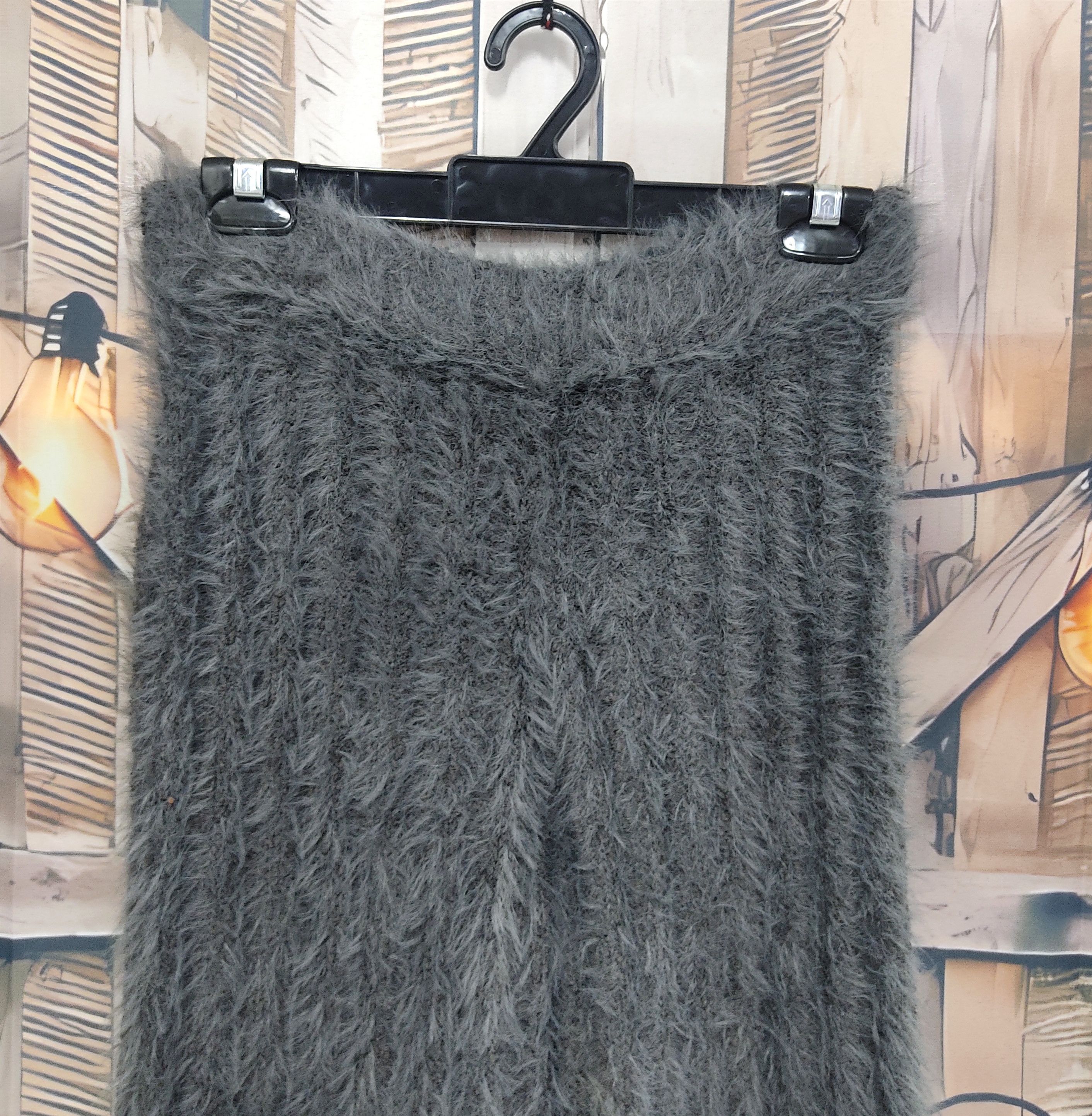 Beauty Beast GELATO PIQUE Fluffy Mohair Fur Flare Pants Size 28" / US 6 / IT 42 - 2 Thumbnail