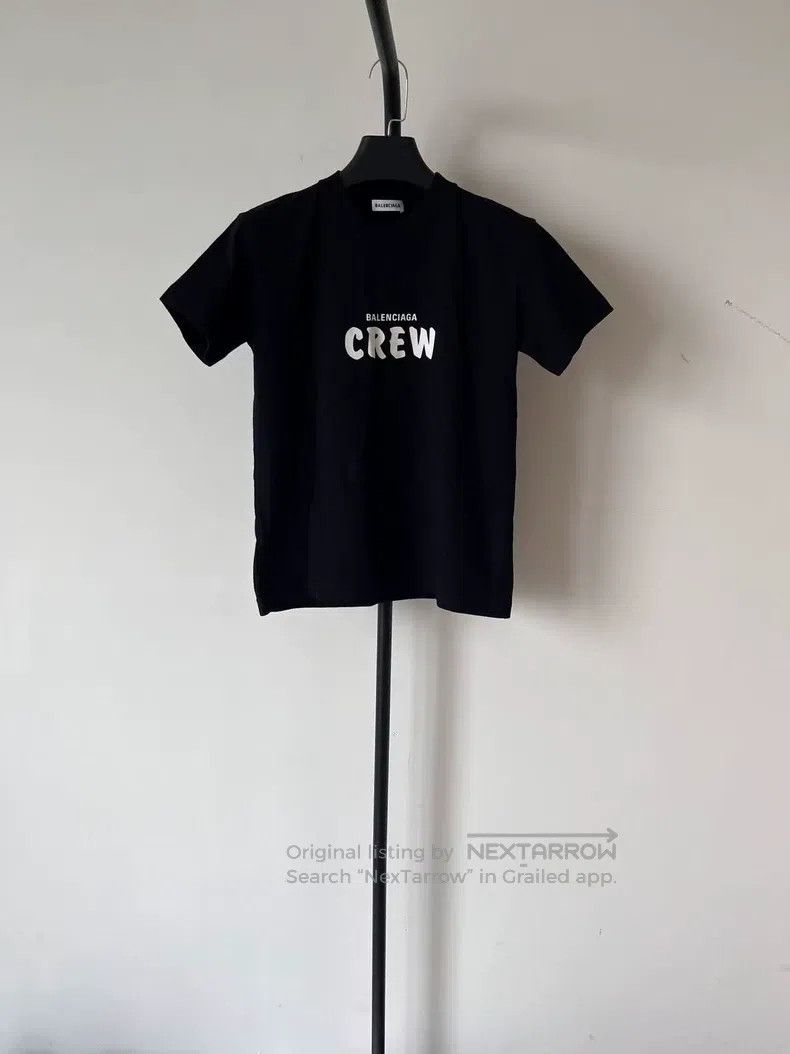 Balenciaga Balenciaga Letter Printed Loose Short Sleeve T-Shirt Size S / US 4 / IT 40 - 1 Thumbnail