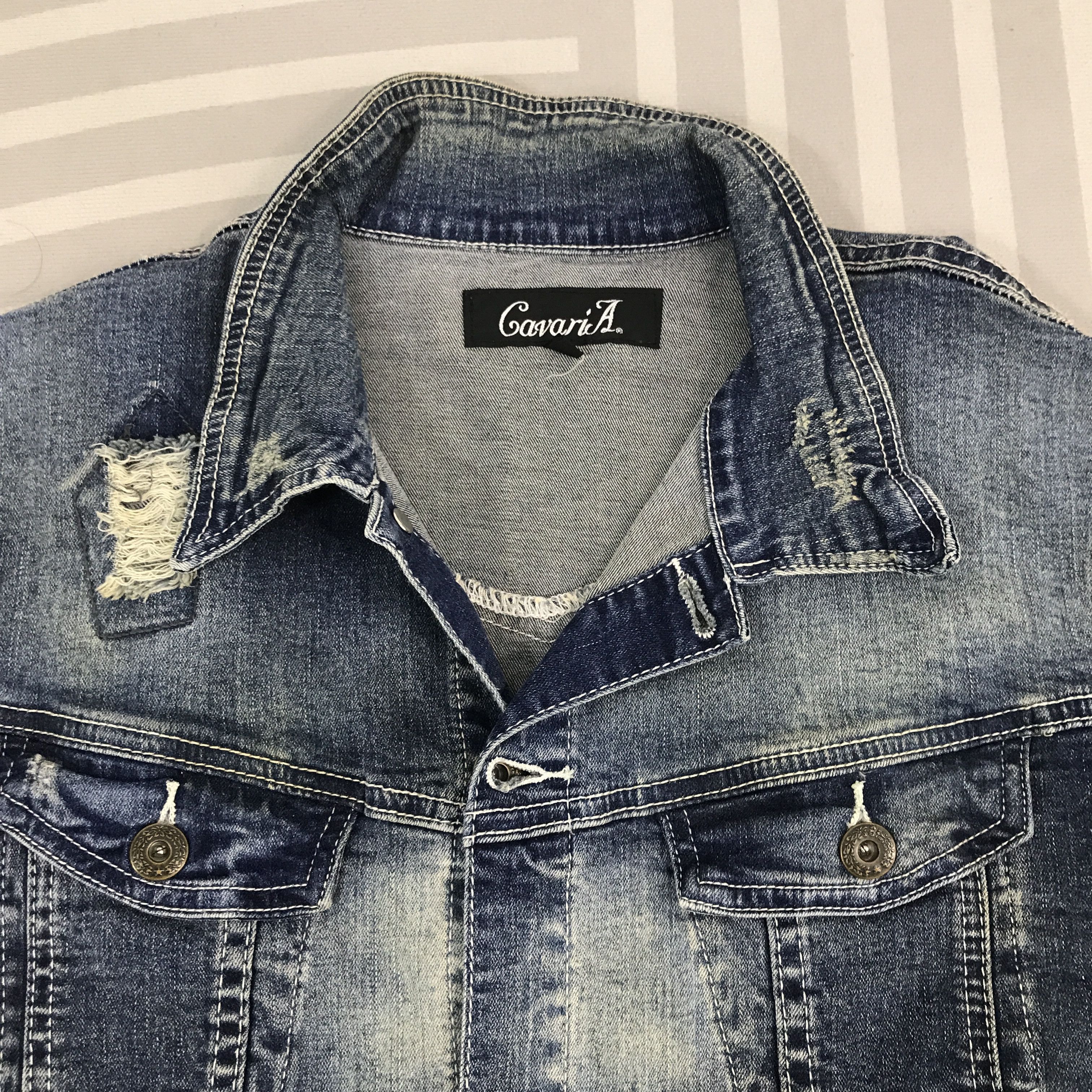 Japanese Brand × Vintage Vintage Gavari A desnim button Jacket Size US L / EU 52-54 / 3 - 8 Thumbnail