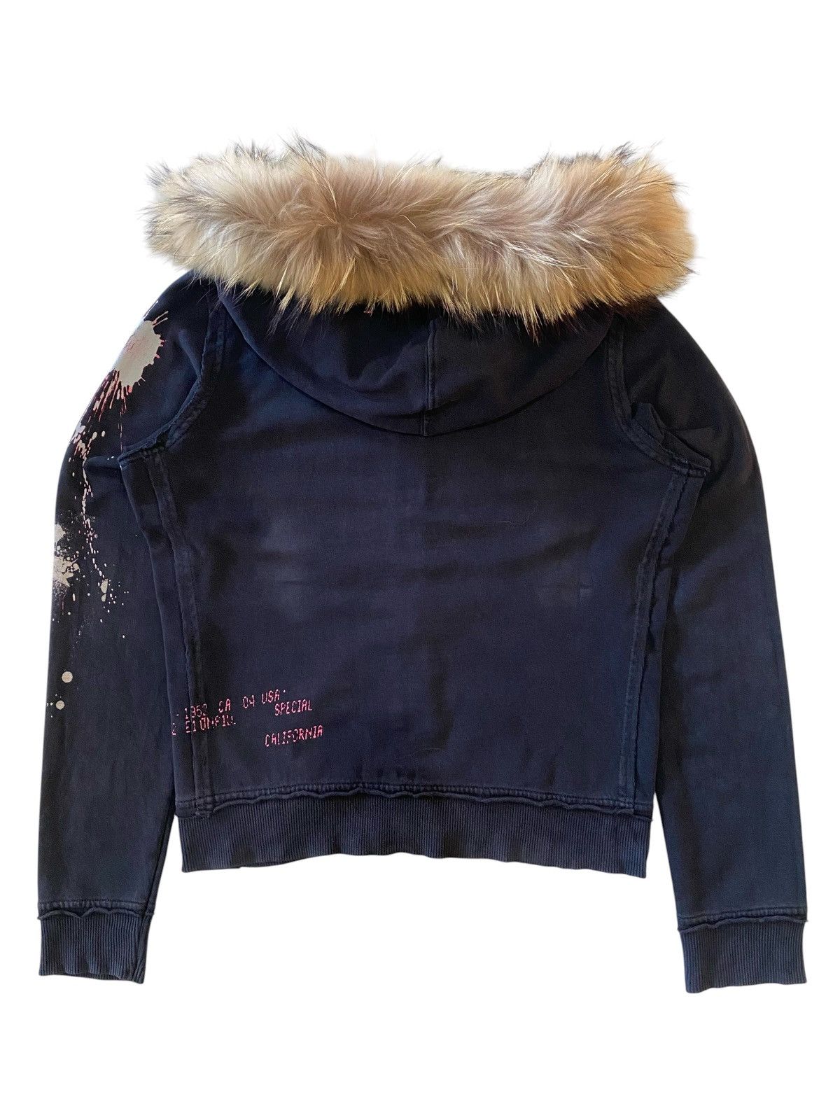 Japanese Brand Fur Vintage O’Neill Hoodie Paint Splatter Distressed Grunge Size US M / EU 48-50 / 2 - 10 Thumbnail