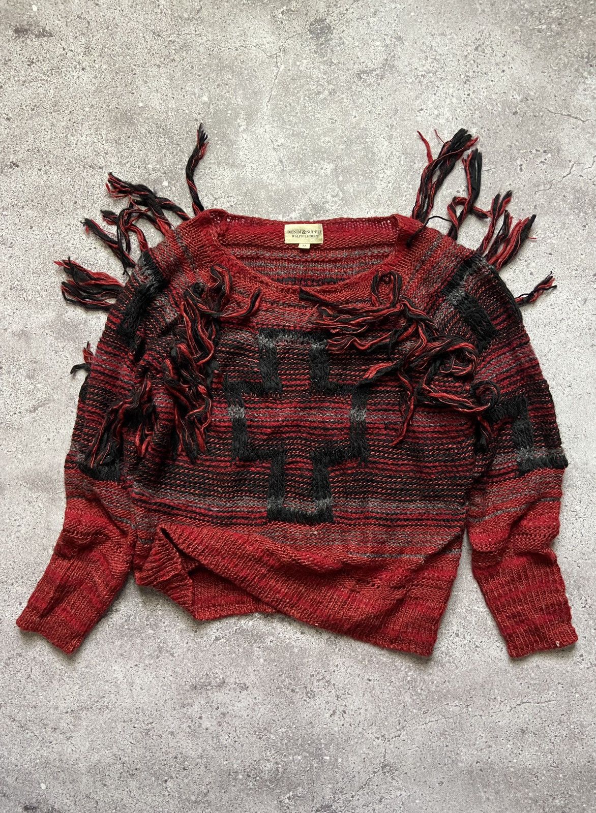 Denim & Supply Ralph Lauren Blood Cross Religion Knit Sweater Ralph Lauren JPG Style Size US M / EU 48-50 / 2 - 1 Thumbnail