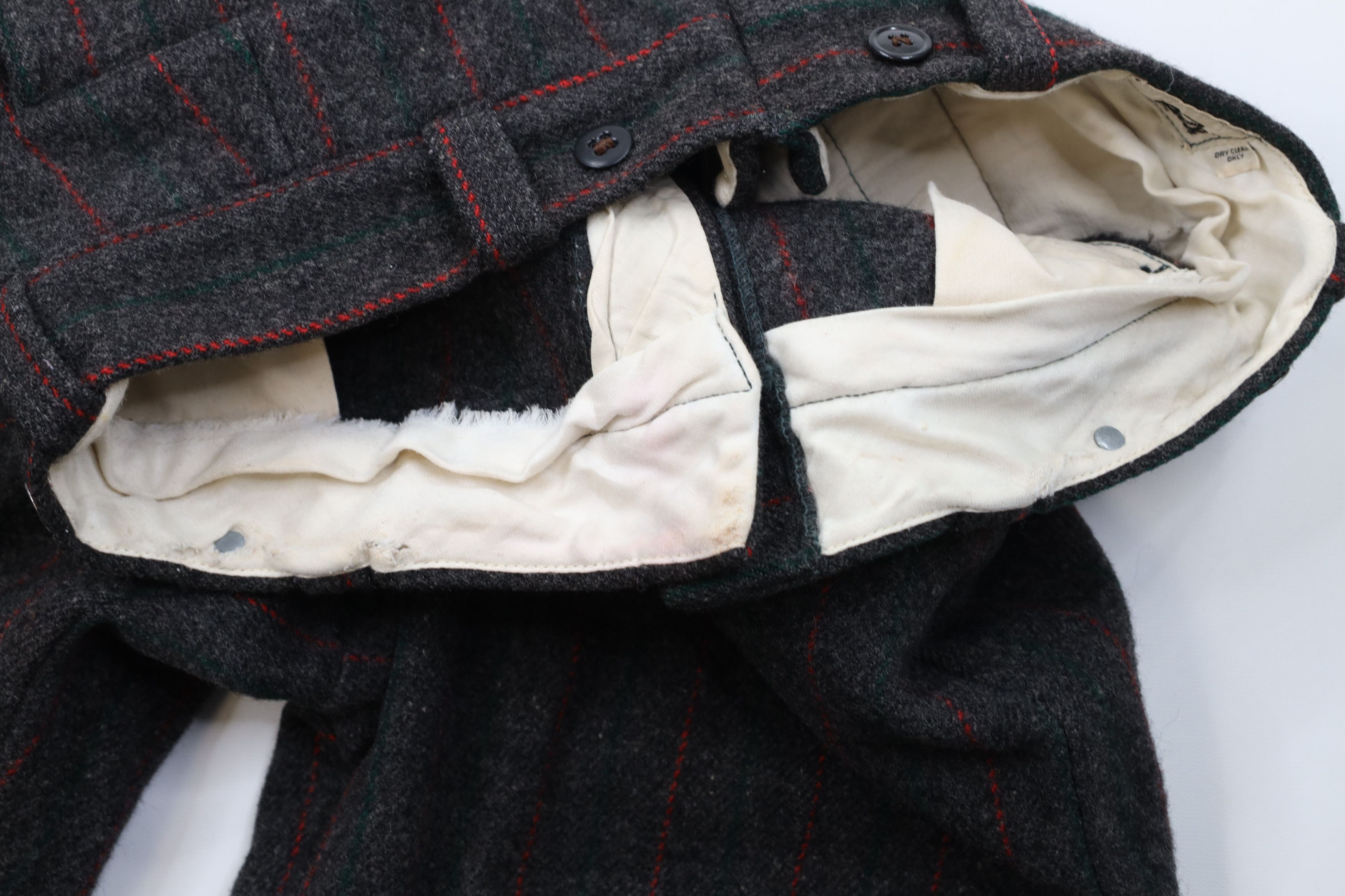 Woolrich Woolen Mills Vintage 70s Woolrich Heavy Wool Striped Wide Leg Pants USA Size US 34 / EU 50 - 10 Thumbnail
