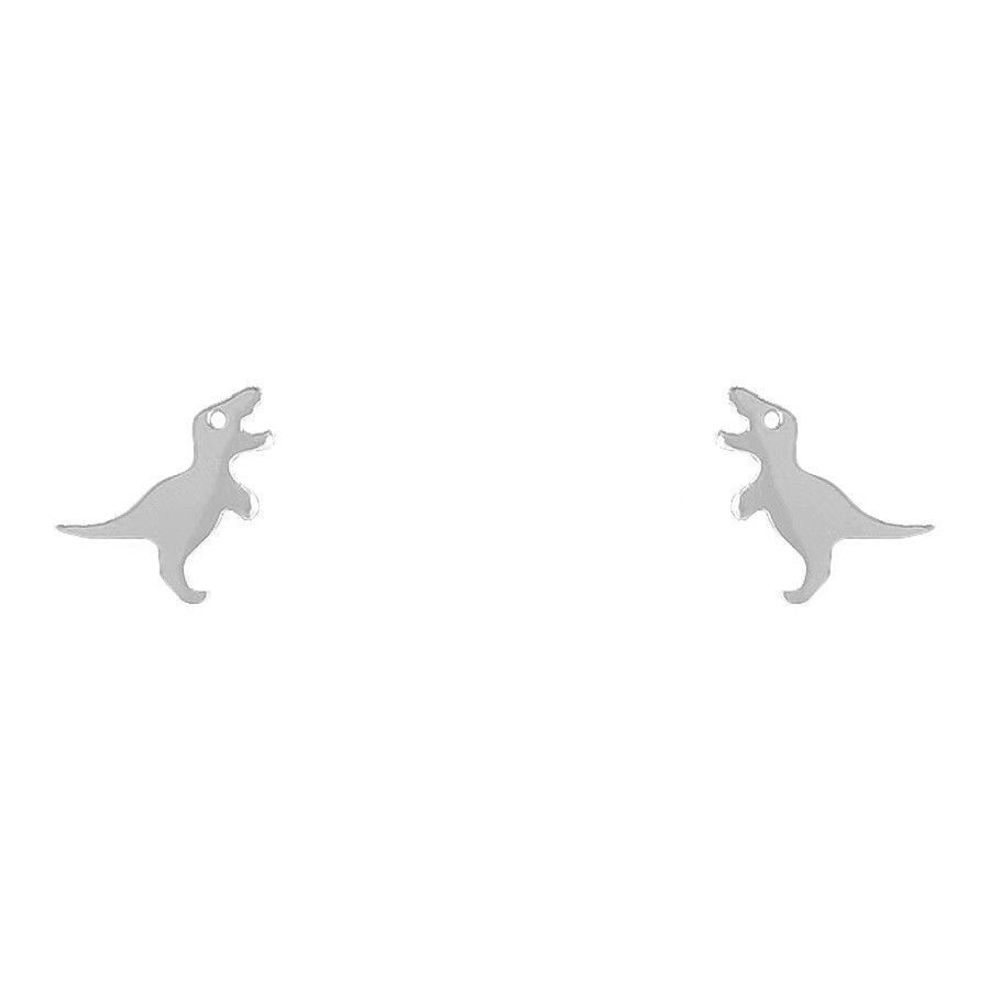 Jewelry Punk Earrings One Pairs Chrome Jewelry Size ONE SIZE - 5 Thumbnail