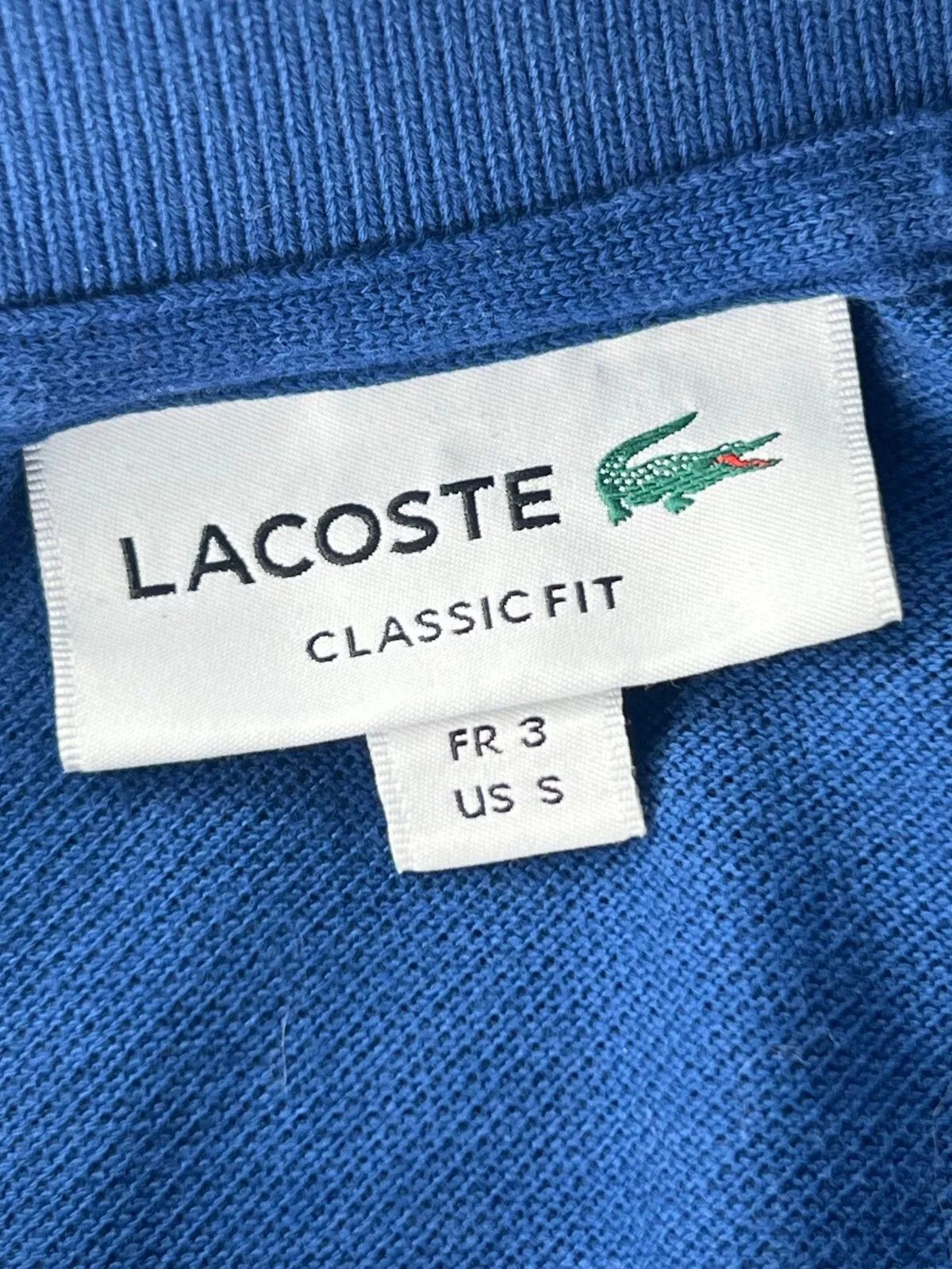 Lacoste Lacoste Cotton Polo Shirt Croc Logo Men's Size S Size US S / EU 44-46 / 1 - 10 Thumbnail