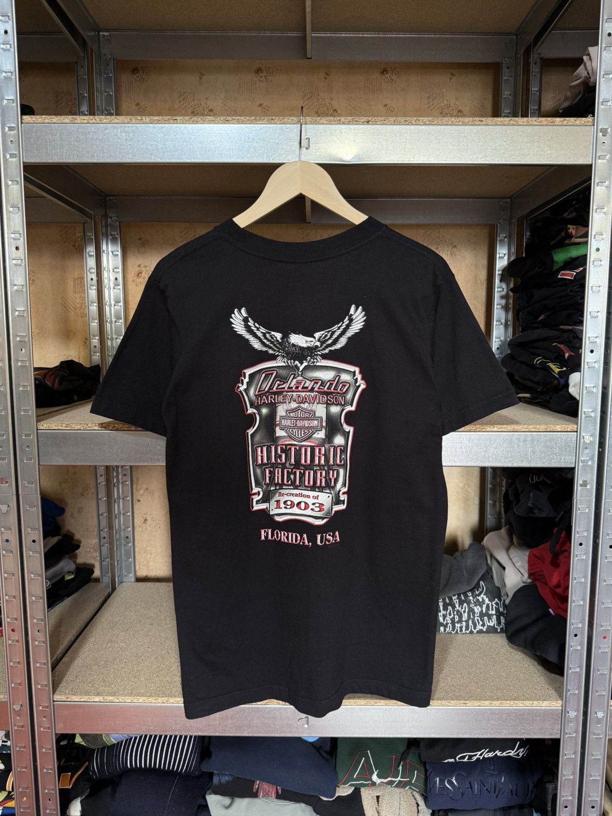 Harley Davidson × Vintage Vintage 2006 Harley Davidson Orlando Factory T-Shirt Y2K Size US M / EU 48-50 / 2 - 2 Thumbnail