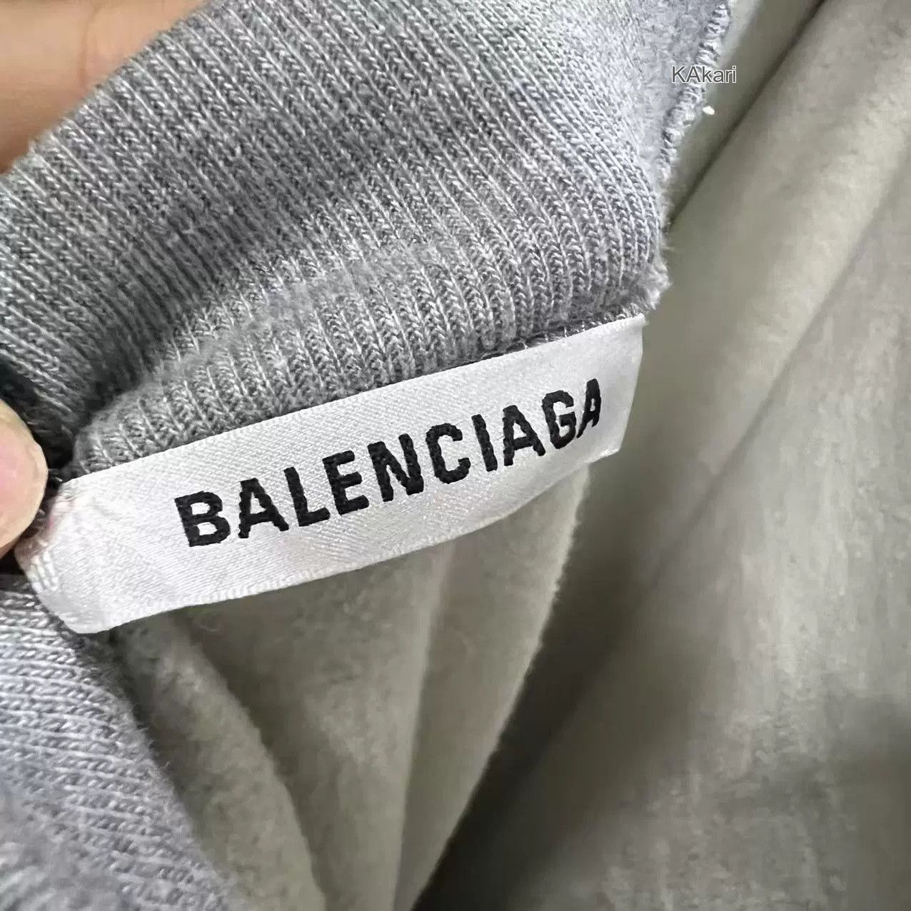 Balenciaga Balenciaga Gray Embroidered Double B Sweatshirt Size US S / EU 44-46 / 1 - 6 Thumbnail