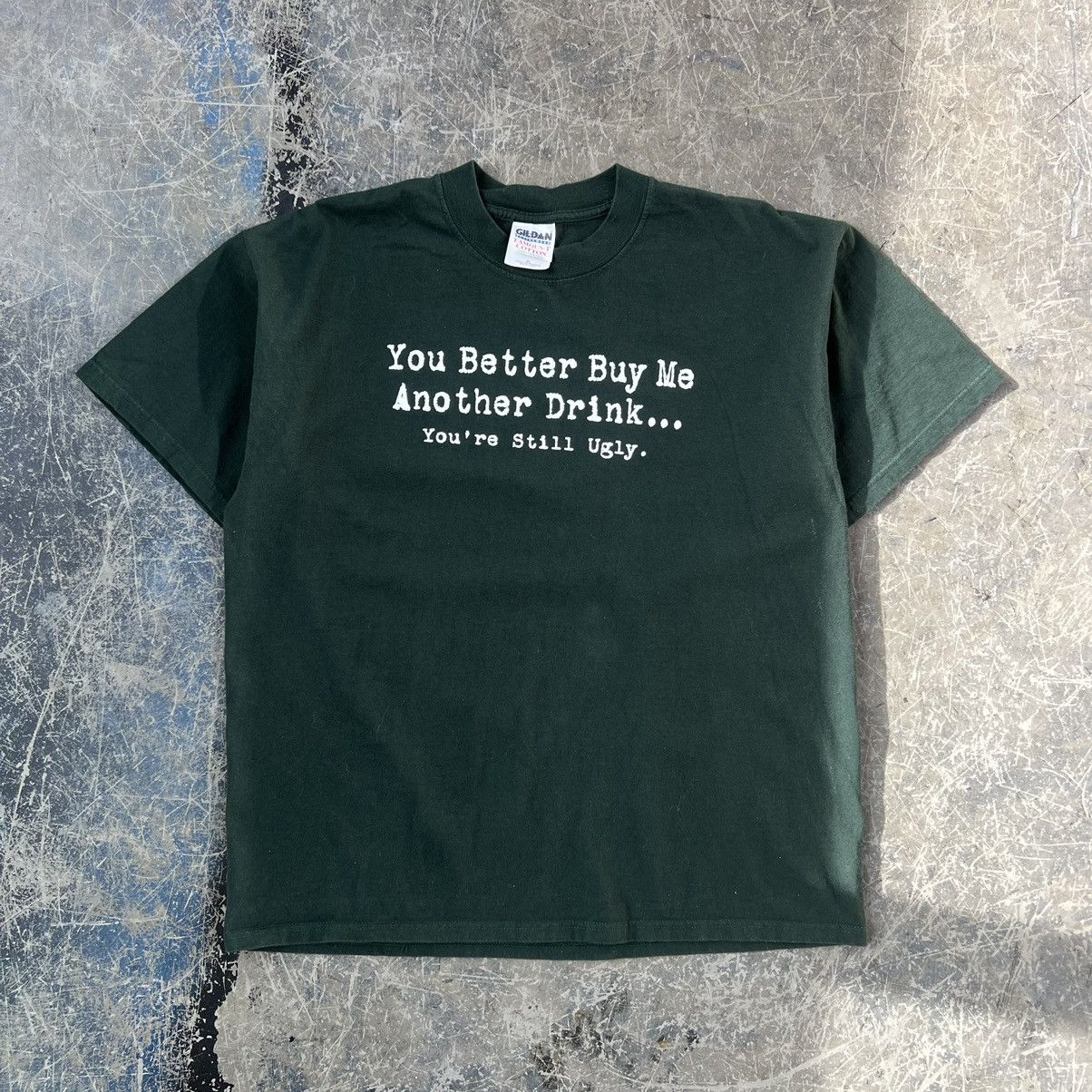 image of Gildan x Vintage 1999 Ironic Tee in Green, Men's (Size XL)