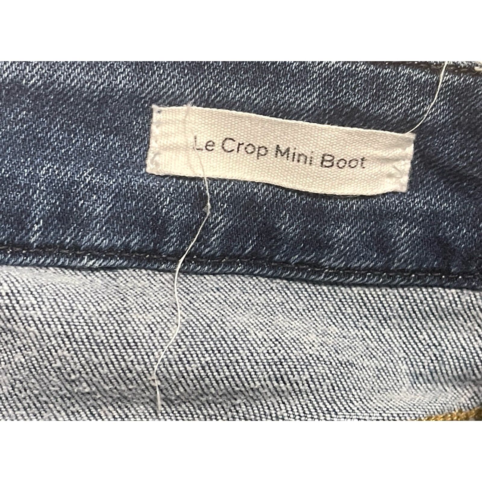 Frame FRAME Jeans Cropped Women 27 Denim Blue Zipper Zip Mid Rise 25 In Inseam Size 27" / US 4 / IT 40 - 5 Thumbnail