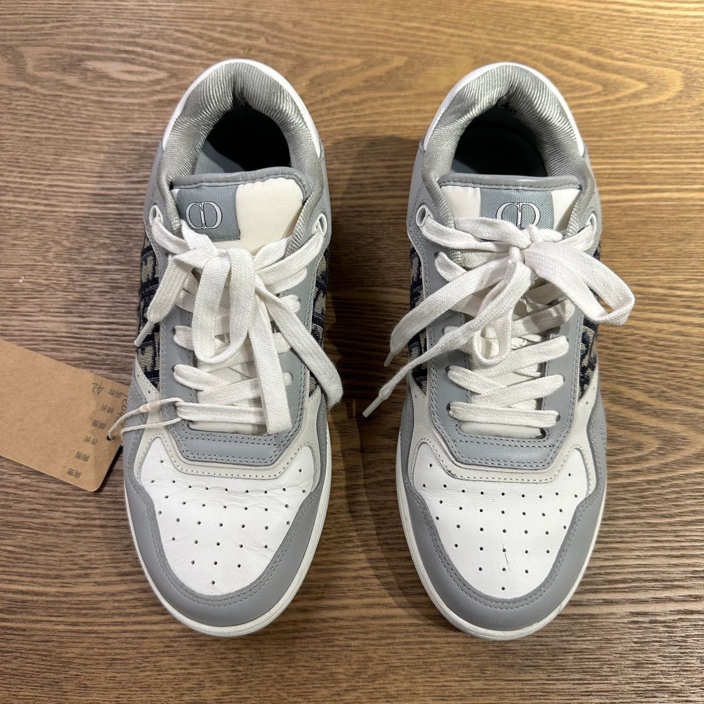 Dior Dior feb486 B27 Oblique Logo Leather Sneakers 42 Size US 9 / EU 42 - 2 Thumbnail