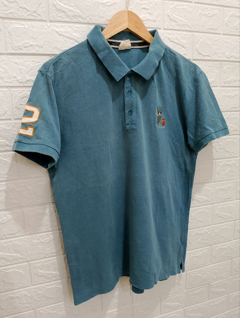 Japanese Brand EM POLHAM No 2 Embroidered Polo T-shirt Size US L / EU 52-54 / 3 - 3 Thumbnail