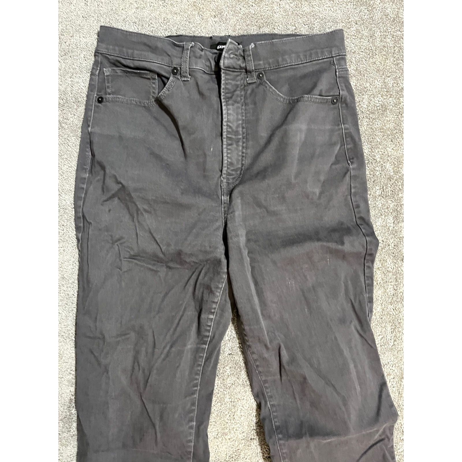 Express VINTAGE Express Womens Denim Perfect Ankle Legging High Rise Size 6 Gray Jeans Women Size 28" / US 6 / IT 42 - 2 Thumbnail