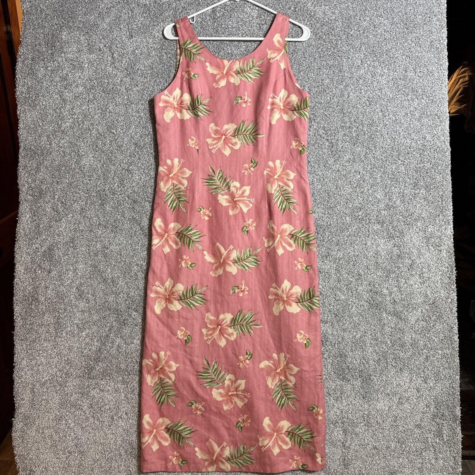 Other Vintage 90s Silk Floral Dress M Boho Tropical Chic Hawaiian Size M / US 6-8 / IT 42-44 - 1 Thumbnail