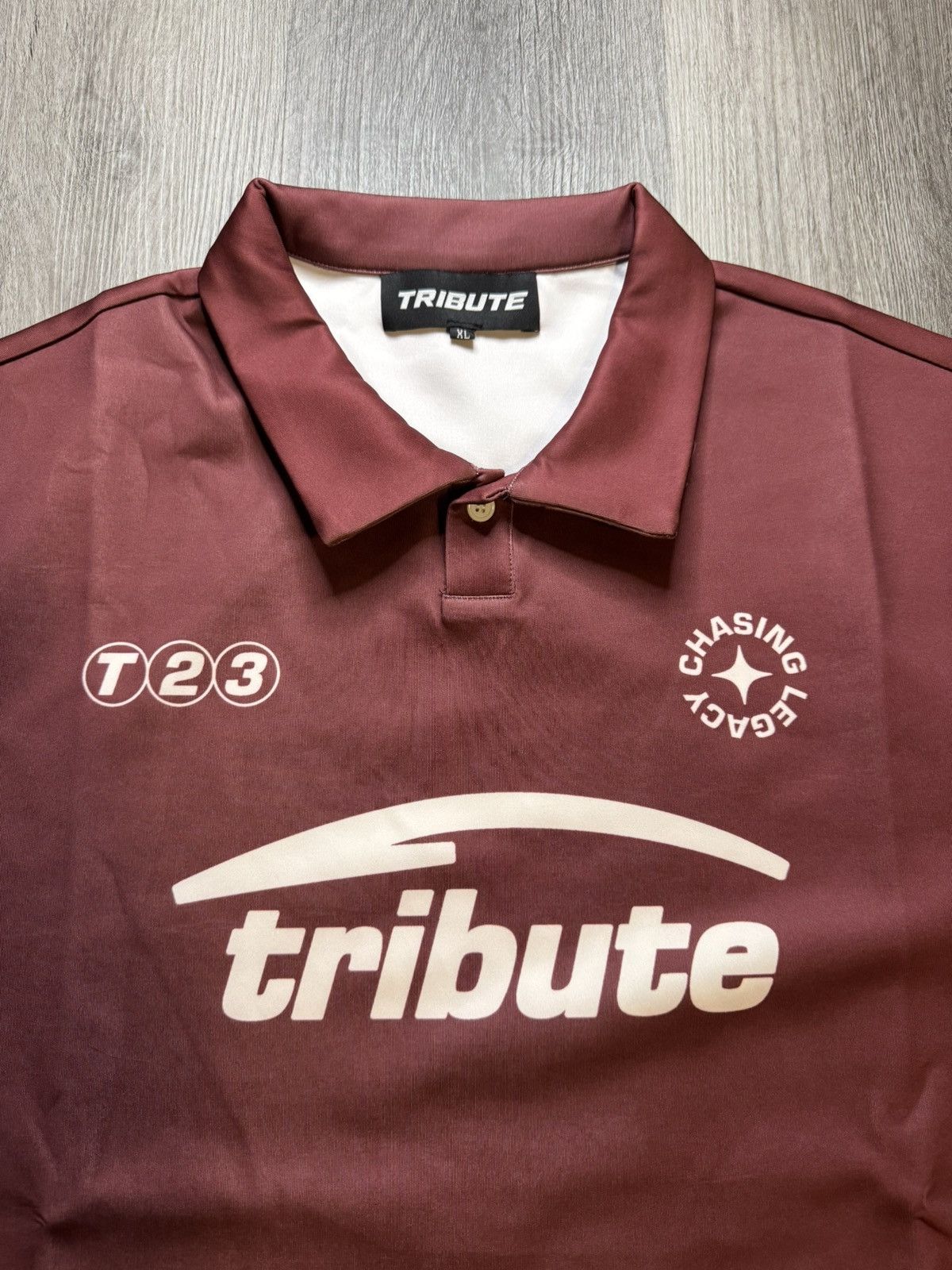 Richie Le Collection Tribute Polo Jersey Burgundy Size US XL / EU 56 / 4 - 2 Thumbnail