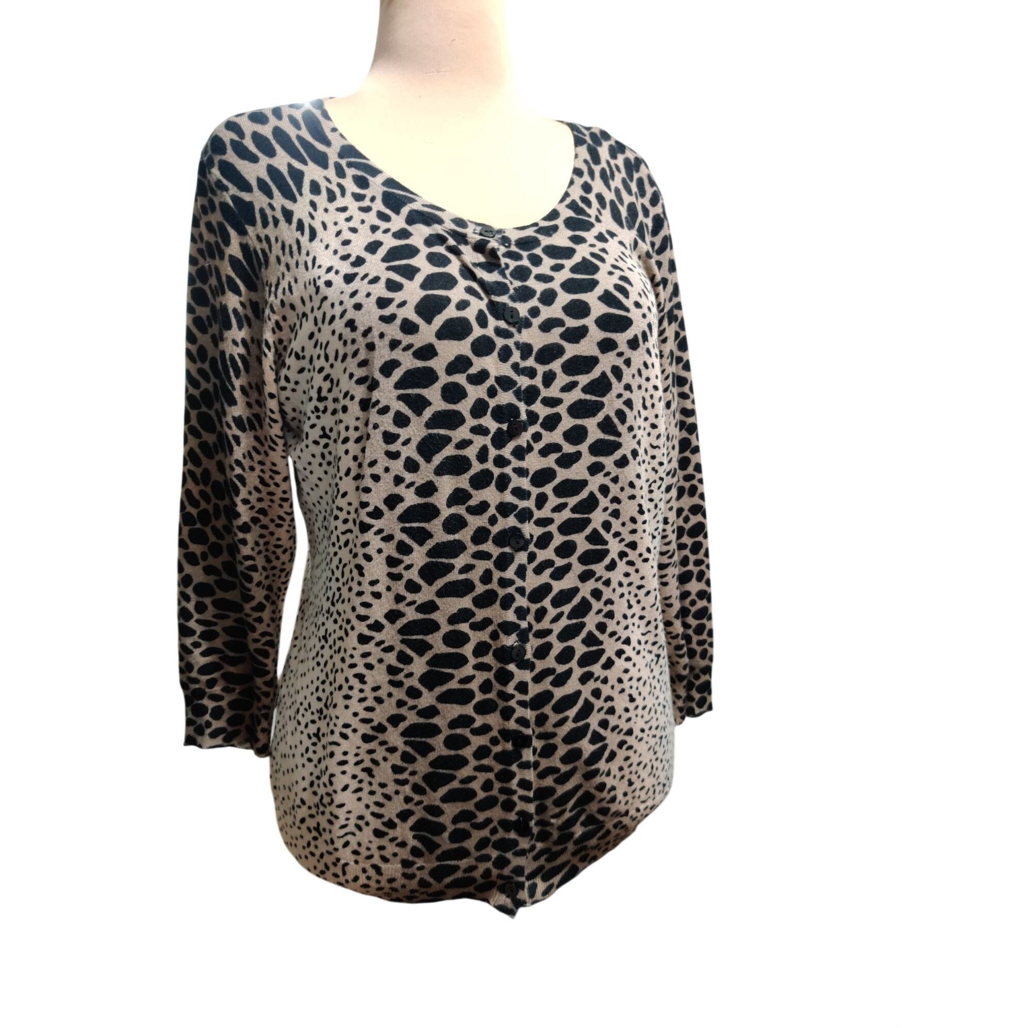 Other Leopard Print Cardigan Size L Lightweight Button Front Sweat Size L / US 10 / IT 46 - 11 Thumbnail