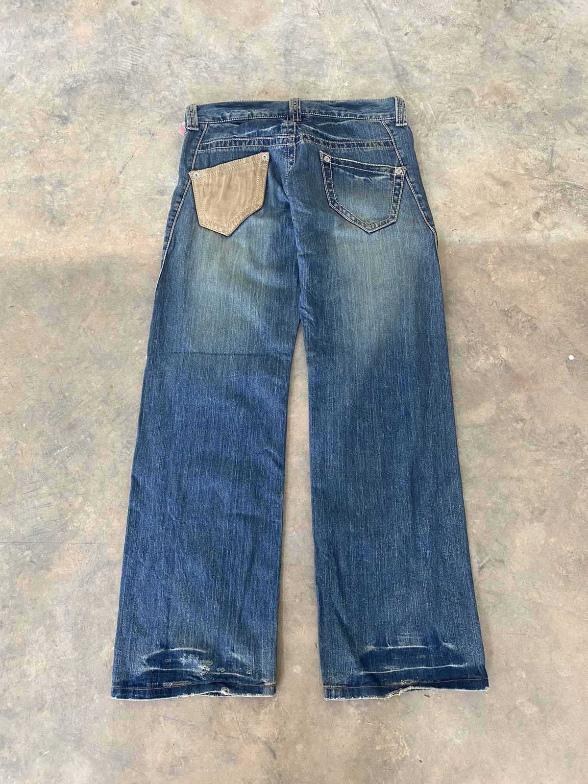 Hysteric Glamour Sick☠️ DoubleName Double Waist Wash Jeans Punk Grunge Size US 32 / EU 48 - 1 Thumbnail