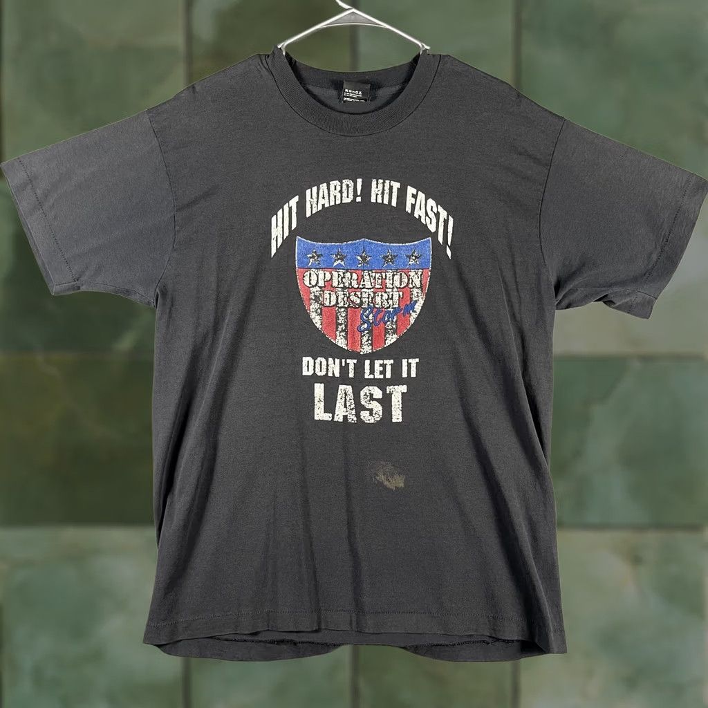 Vintage Vintage Operation Desert Storm Shirt Mens XL Graphic Military USA 90s Rare Tee Size US XL / EU 56 / 4 - 1 Thumbnail