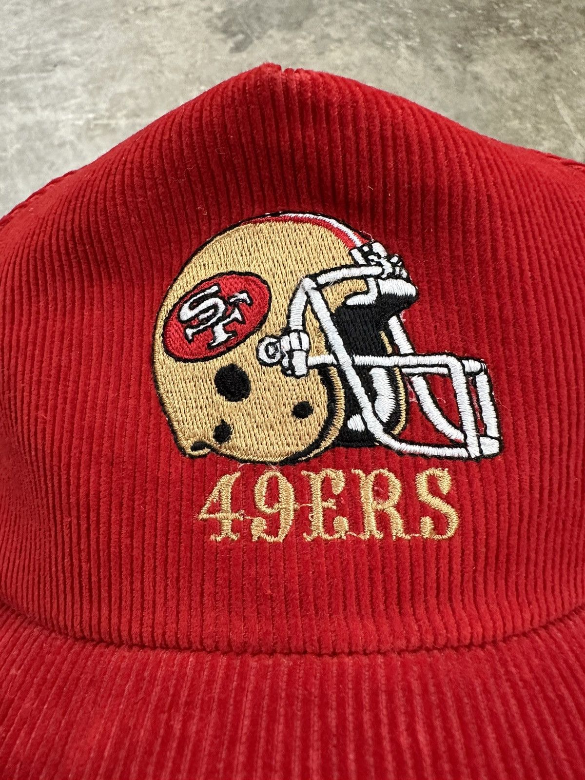 Vintage Vintage 80s Ted Fletcher San Francisco 49ers Corduroy Snap Size ONE SIZE - 4 Thumbnail