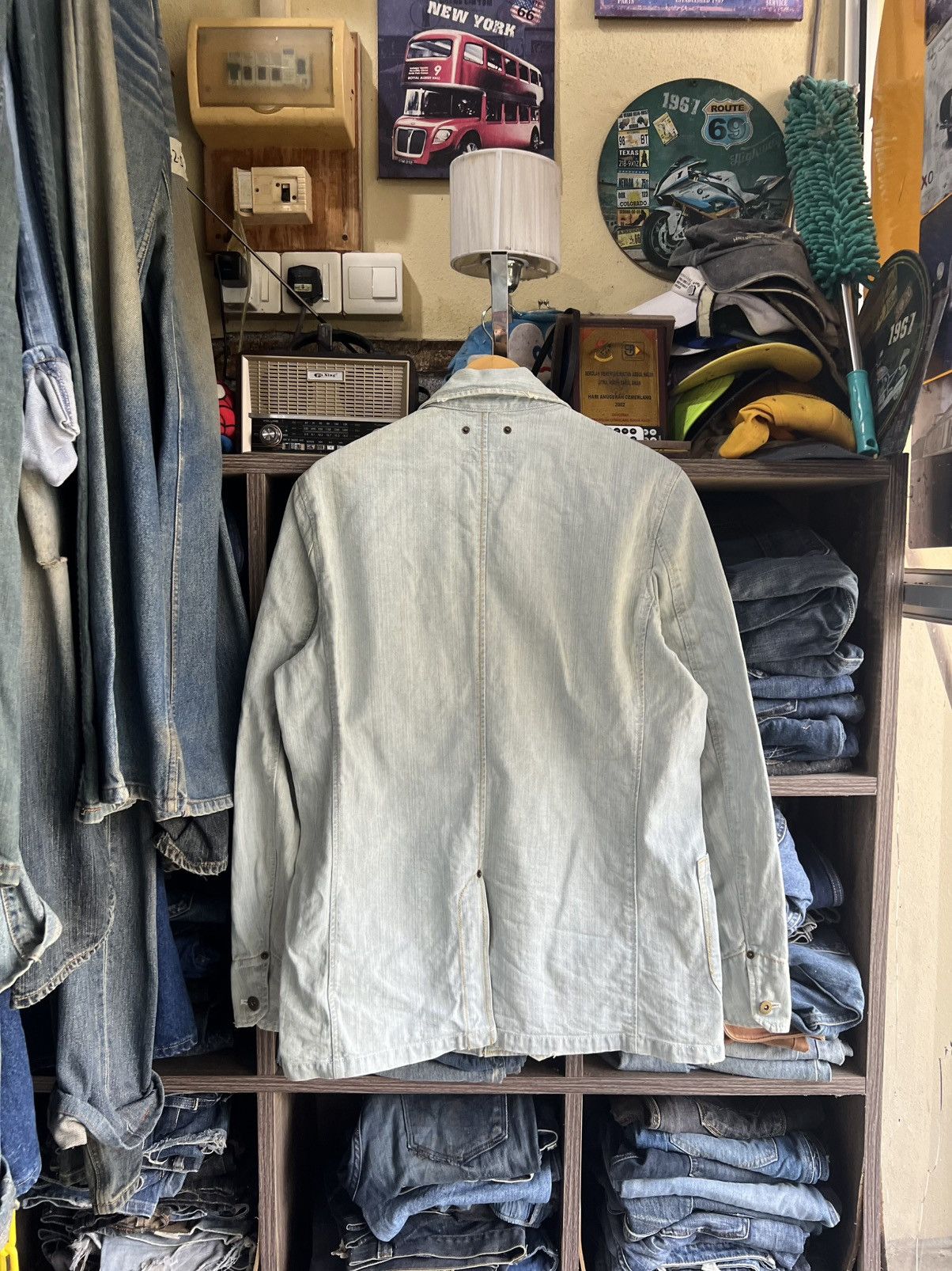 Japanese Brand 🔥Vintage Open Dich Union Made Denim Chore Jacket Size US M / EU 48-50 / 2 - 3 Thumbnail