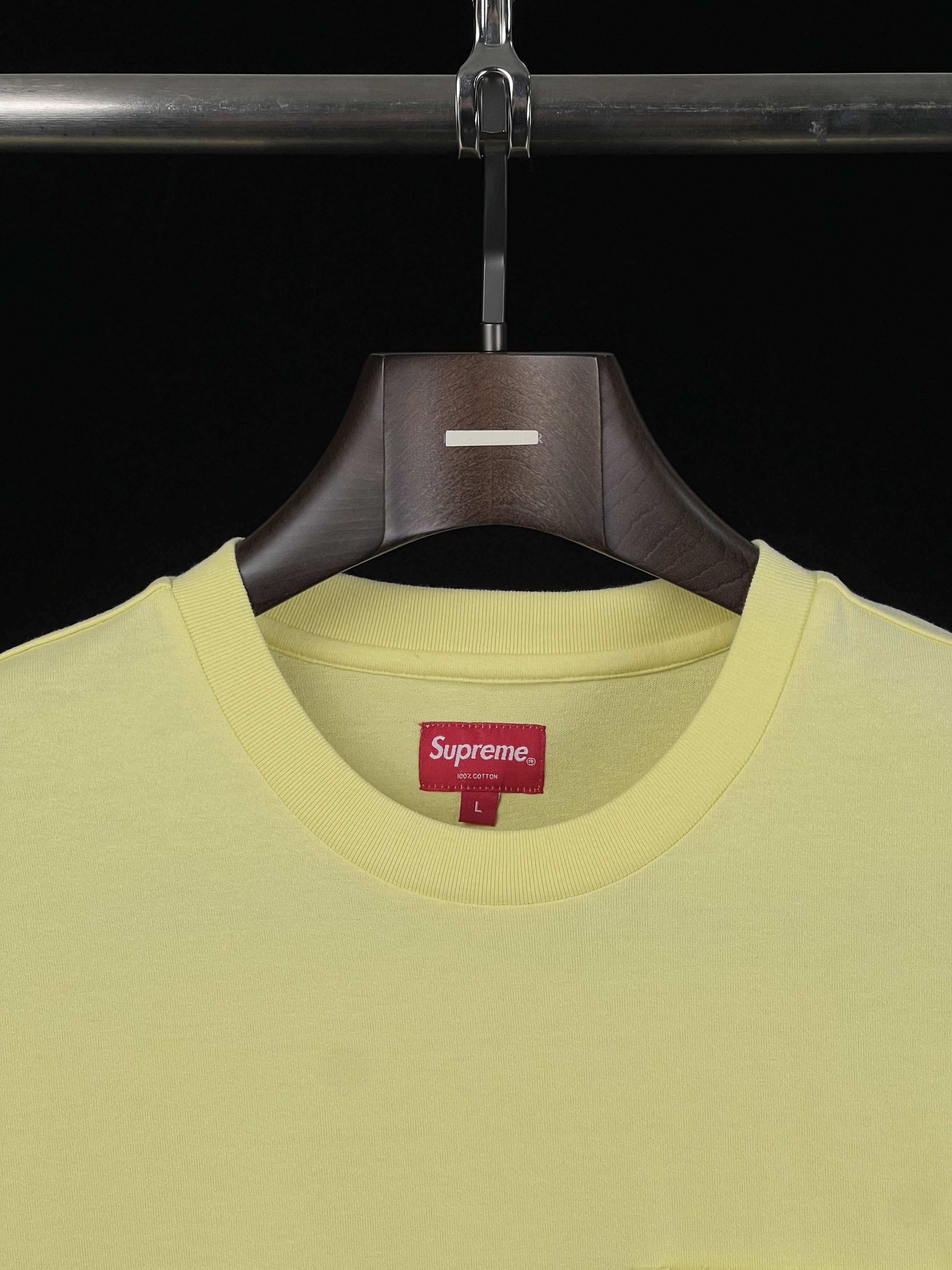 Supreme UNWORN* MESH STRIPE POCKET SS19 TEE Yellow Size US L / EU 52-54 / 3 - 2 Thumbnail