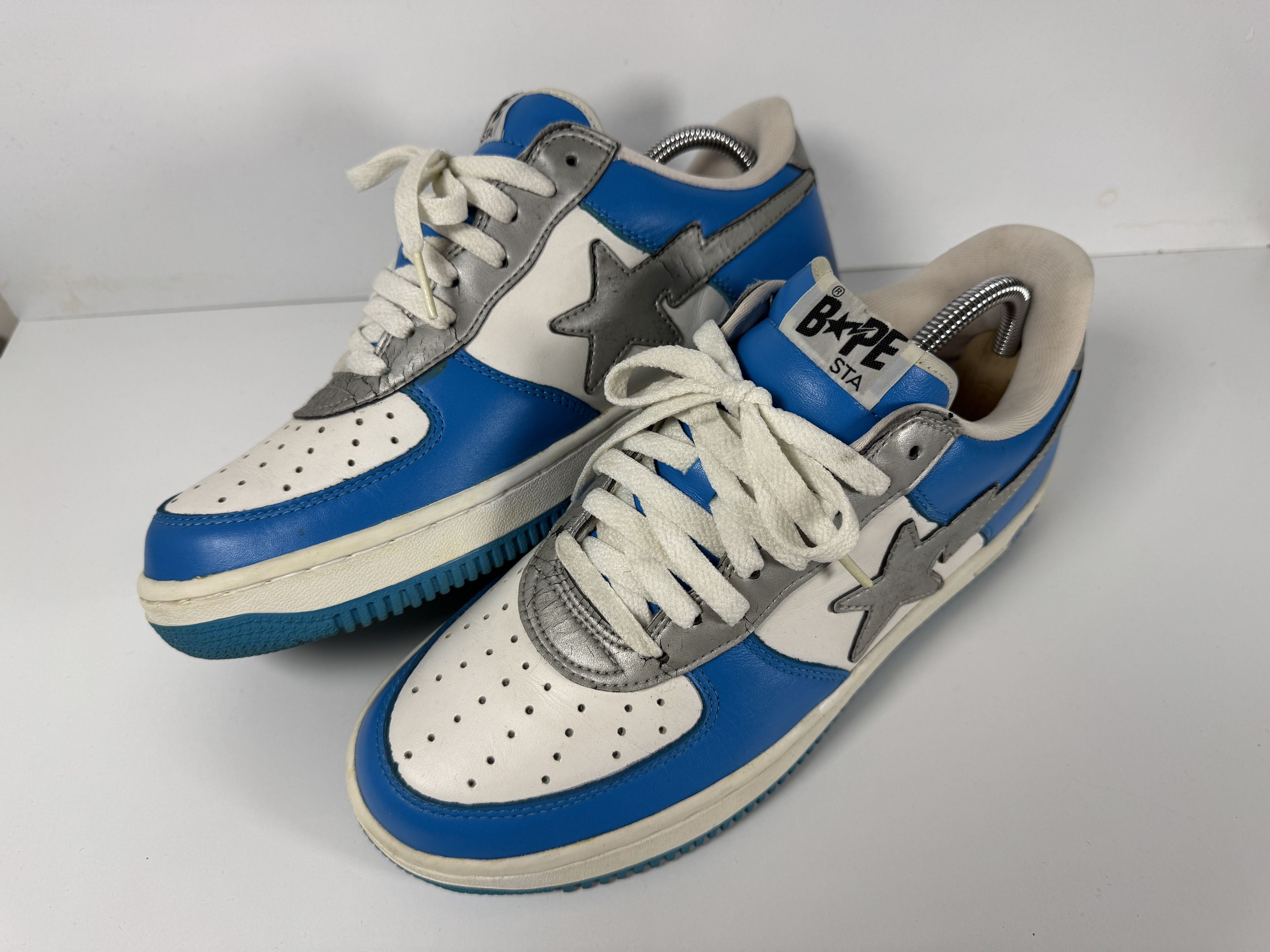 Bape FS-001 Bapesta Baby Blue/Silver 9.5 Size US 9.5 / EU 42-43 - 3 Thumbnail