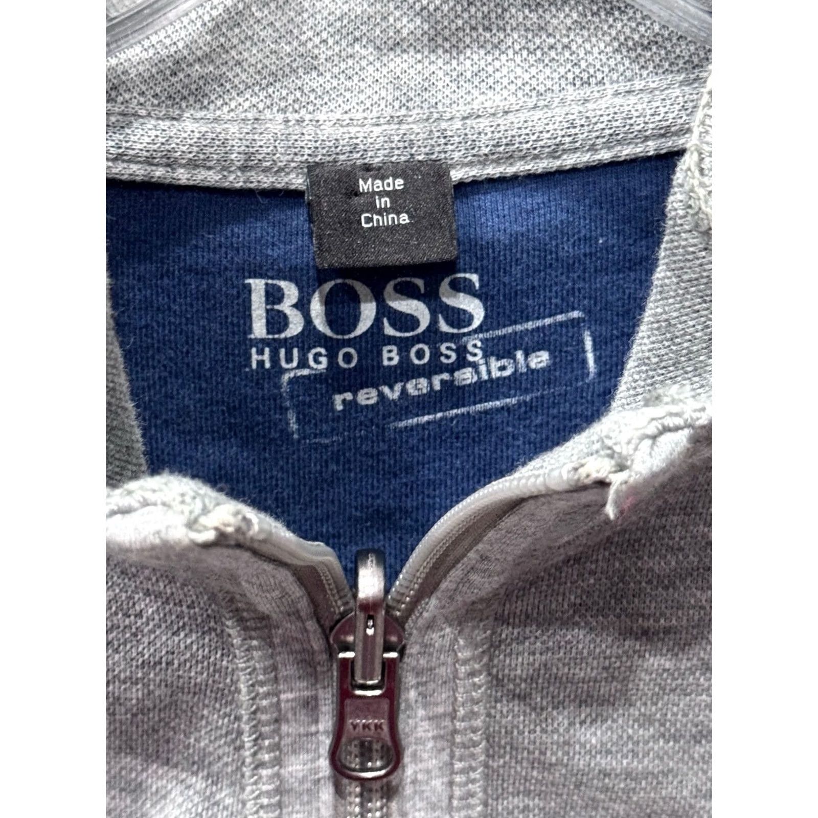 Hugo Boss Hugo Boss Gray Zippered Track SWEATER Large L Mens Size US L / EU 52-54 / 3 - 6 Thumbnail