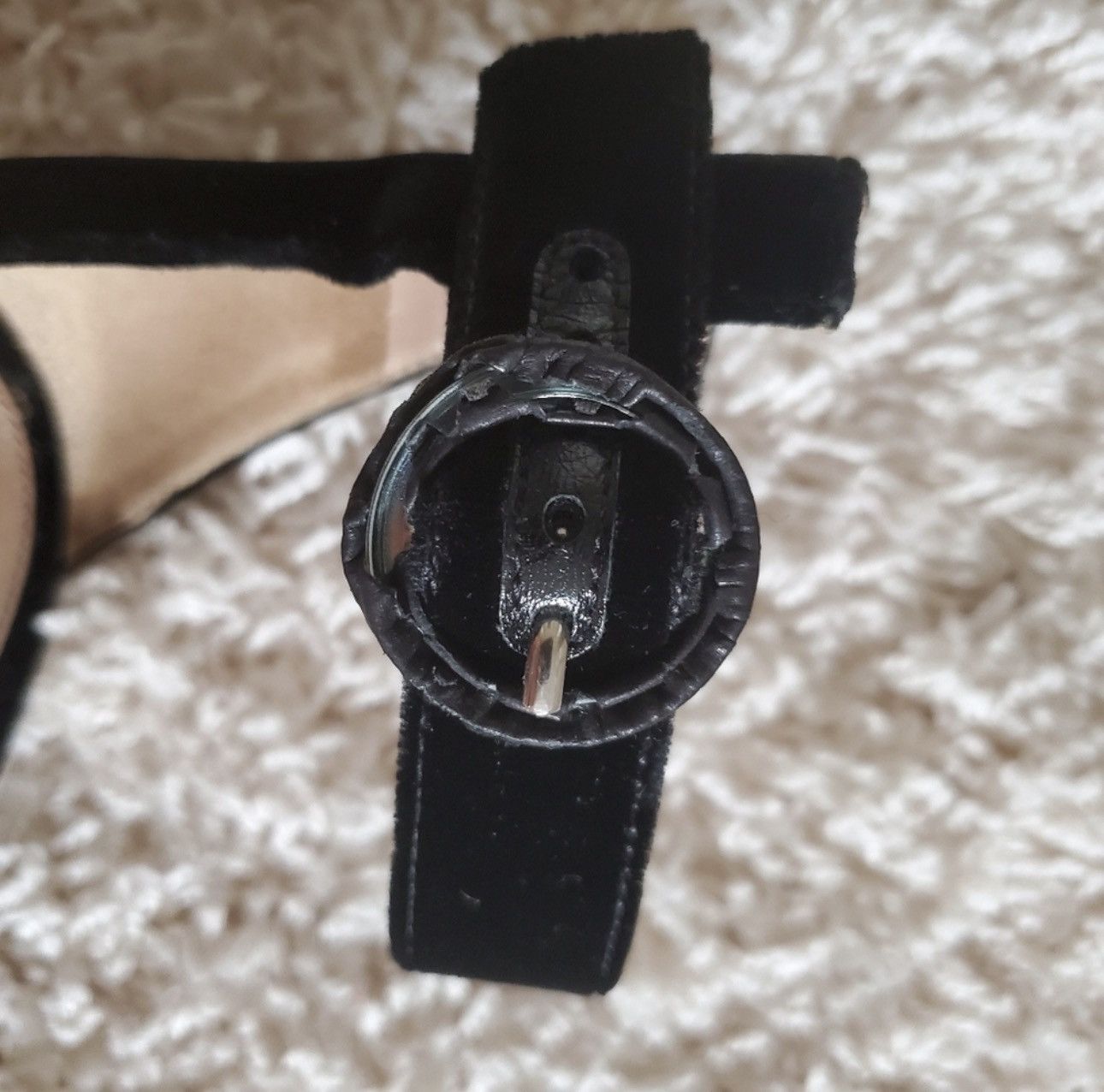 Gianvito Rossi GIANVITO ROSSI Black Velvet Sandals Portofino Size US 9 / IT 39 - 8 Thumbnail