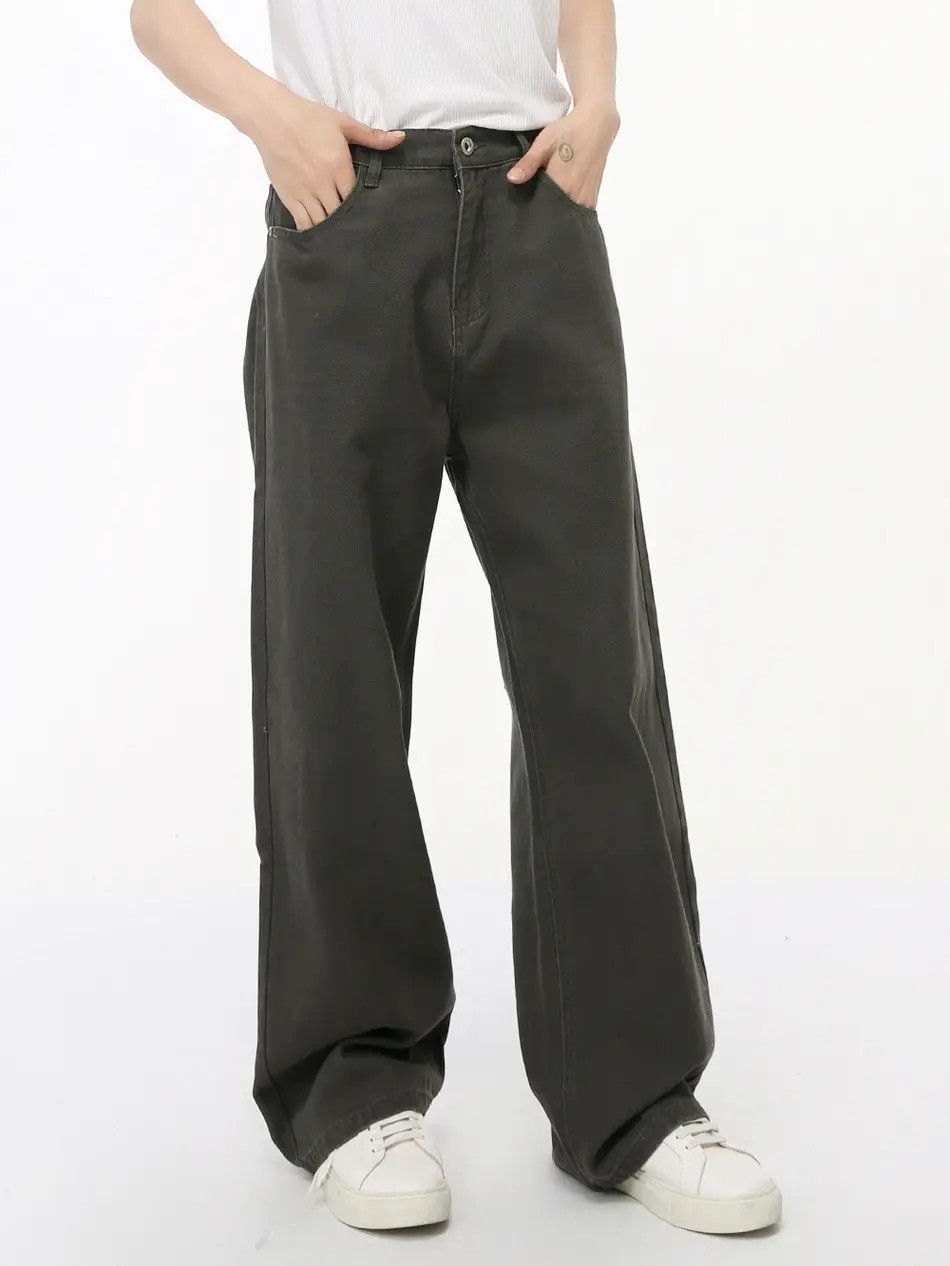 Japanese Brand Retro straight high street casual jeans Size US 32 / EU 48 - 5 Thumbnail