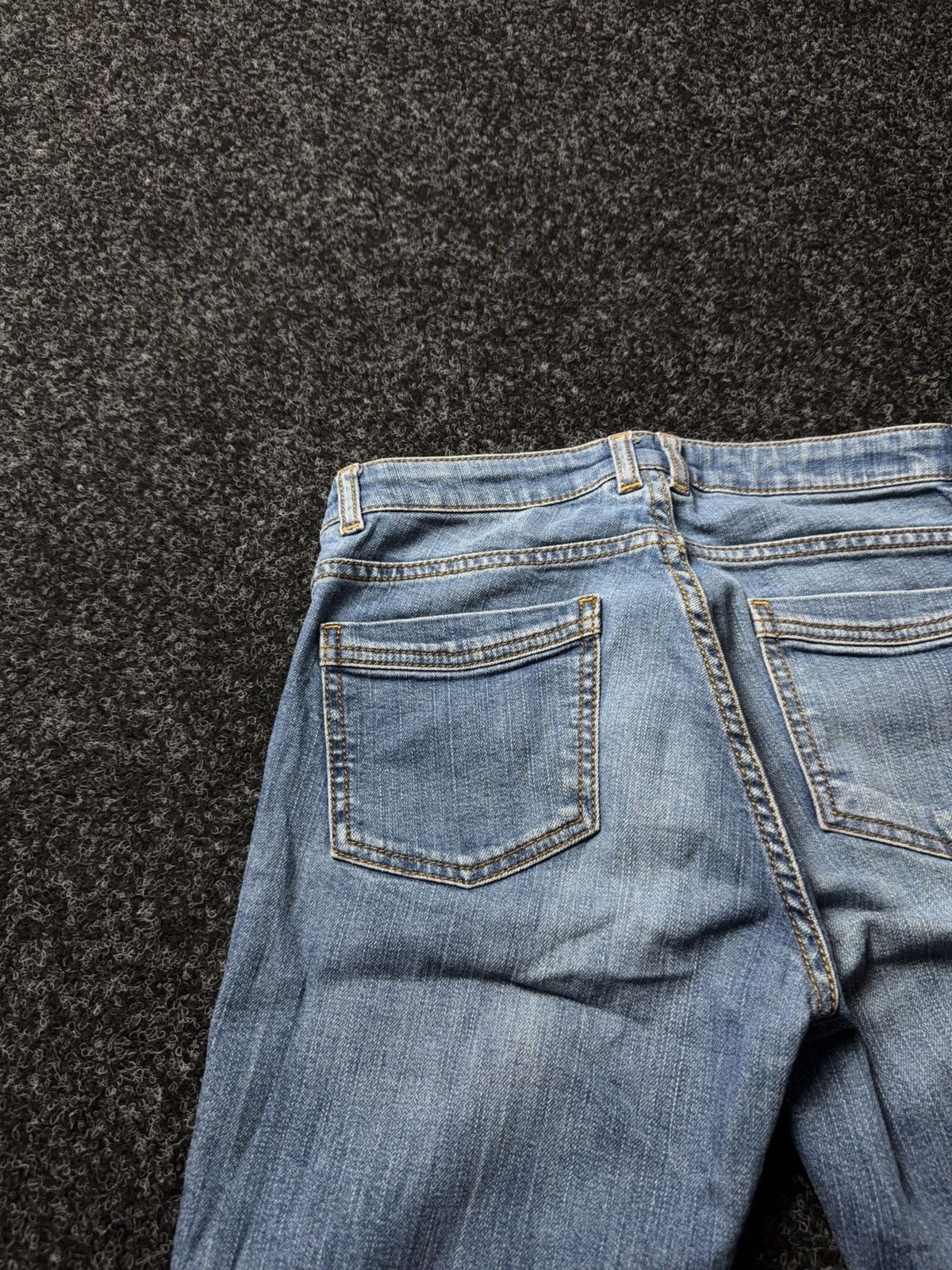 Le Grande Bleu (L.G.B.) Retro 00s Opium Lee Cooper Y2K Low Rise Flared Bootcut Jeans Size 25" / US 0 / IT 36 - 19 Thumbnail