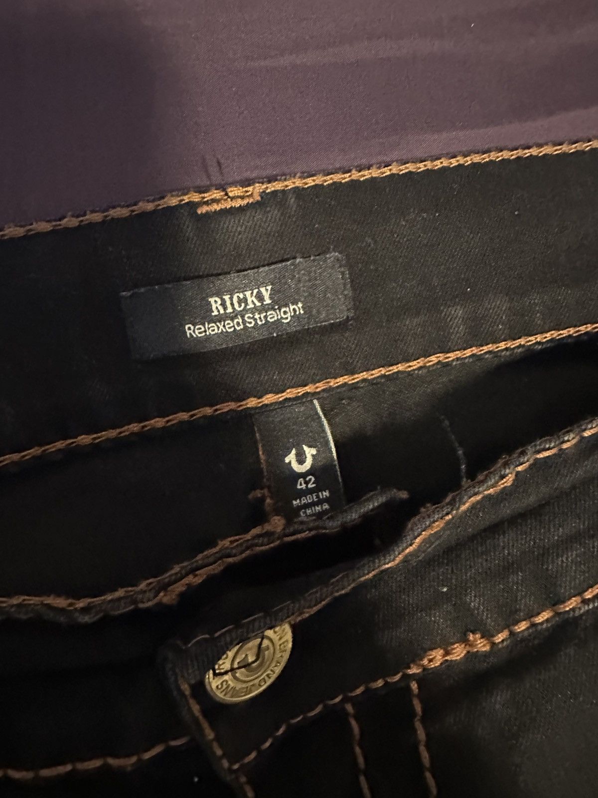 True Religion True Religion Black Denim Size US 42 / EU 58 - 3 Thumbnail