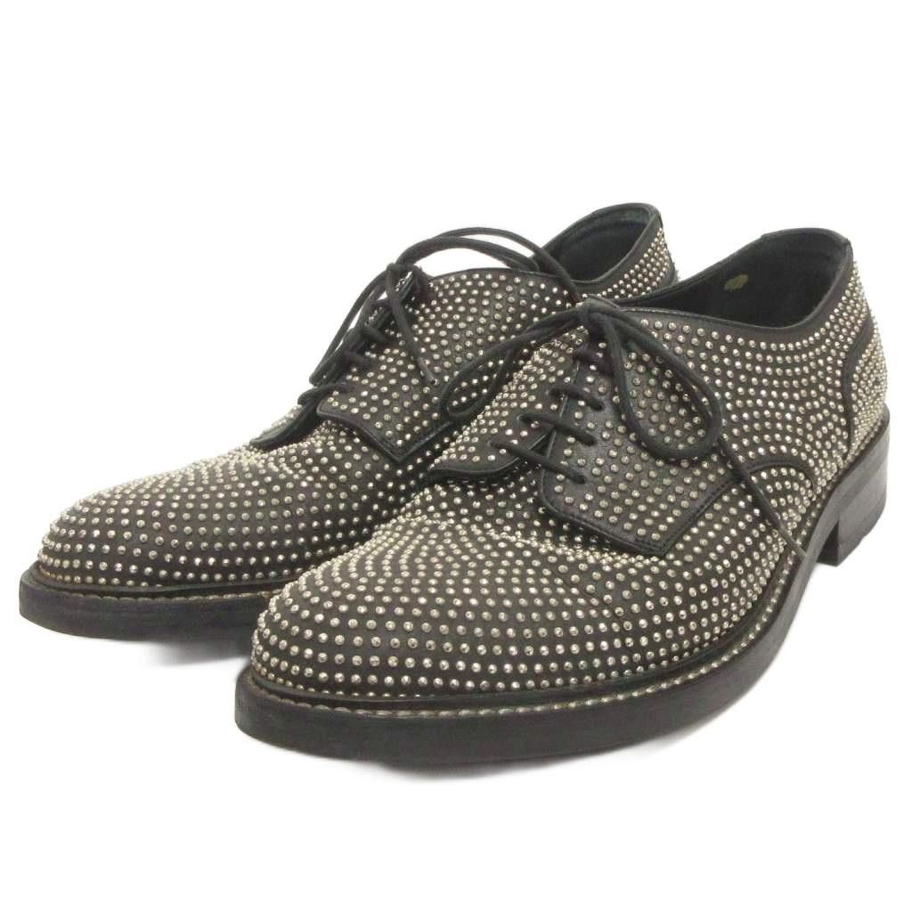 Saint Laurent Paris SAINT LAURENT PARIS Studded Derby Shoes Black 44 Size US 11 / EU 44 - 1 Thumbnail