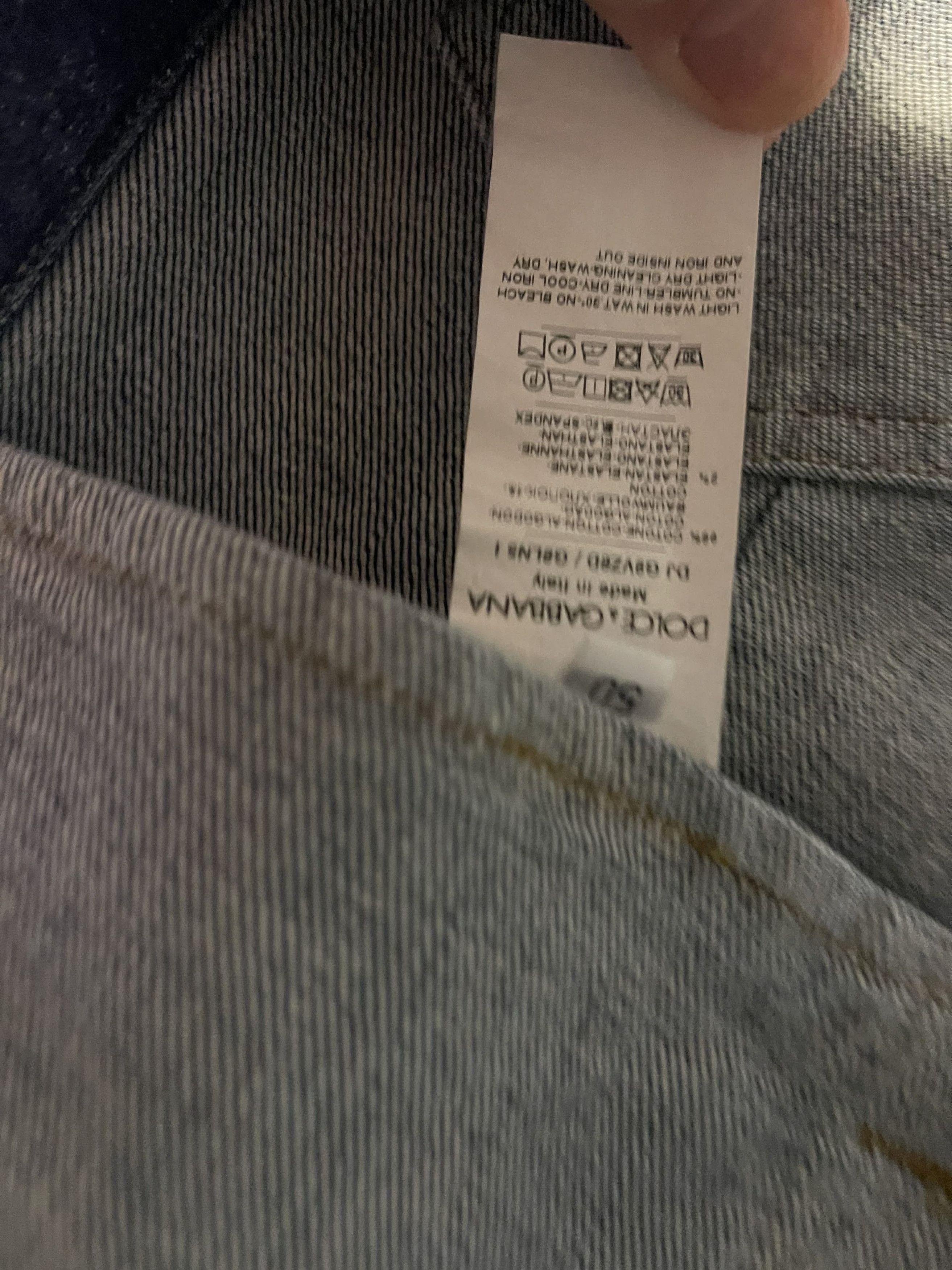 Dolce & Gabbana Dolce & Gabbana Blue Stretch Denim Jeans Jacket (Size L) Size US L / EU 52-54 / 3 - 6 Thumbnail