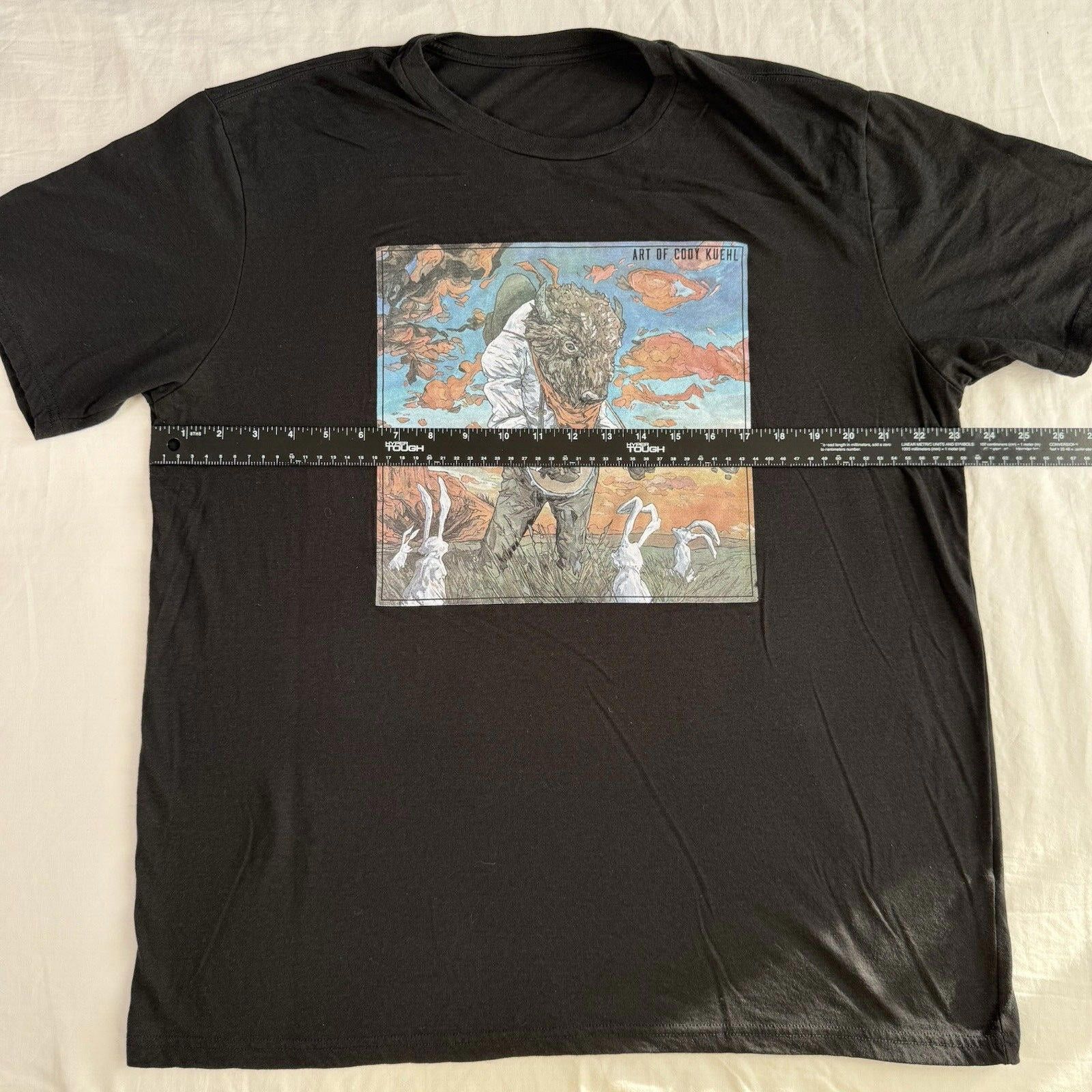 Designer Art of Cody Kuehl Banjo Buffalo T-Shirt Size XL Rare Size US XL / EU 56 / 4 - 4 Thumbnail