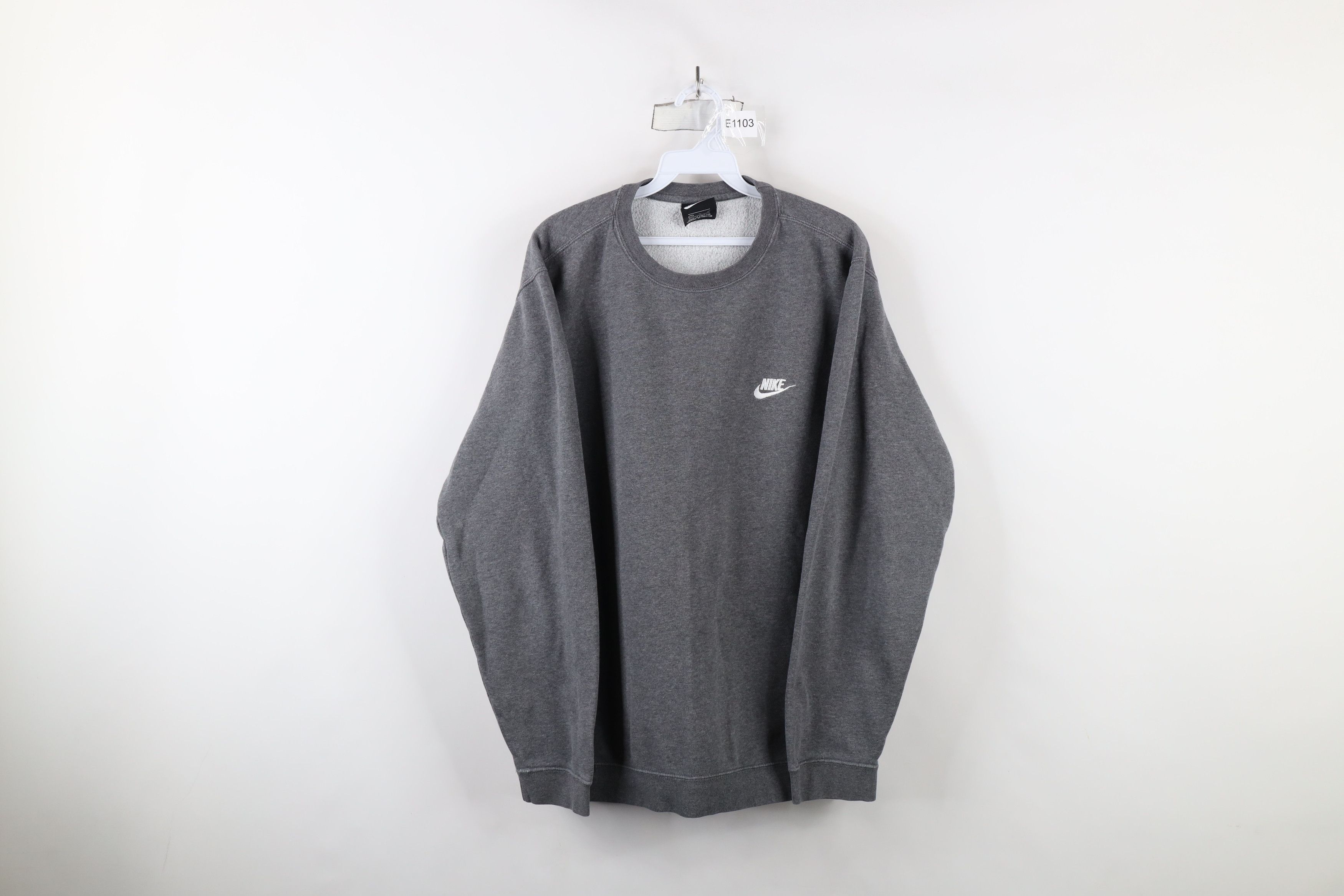 Nike × Vintage Vintage Y2K Nike Scott Mini Swoosh Crewneck Sweatshirt Gray Size US XL / EU 56 / 4 - 1 Thumbnail