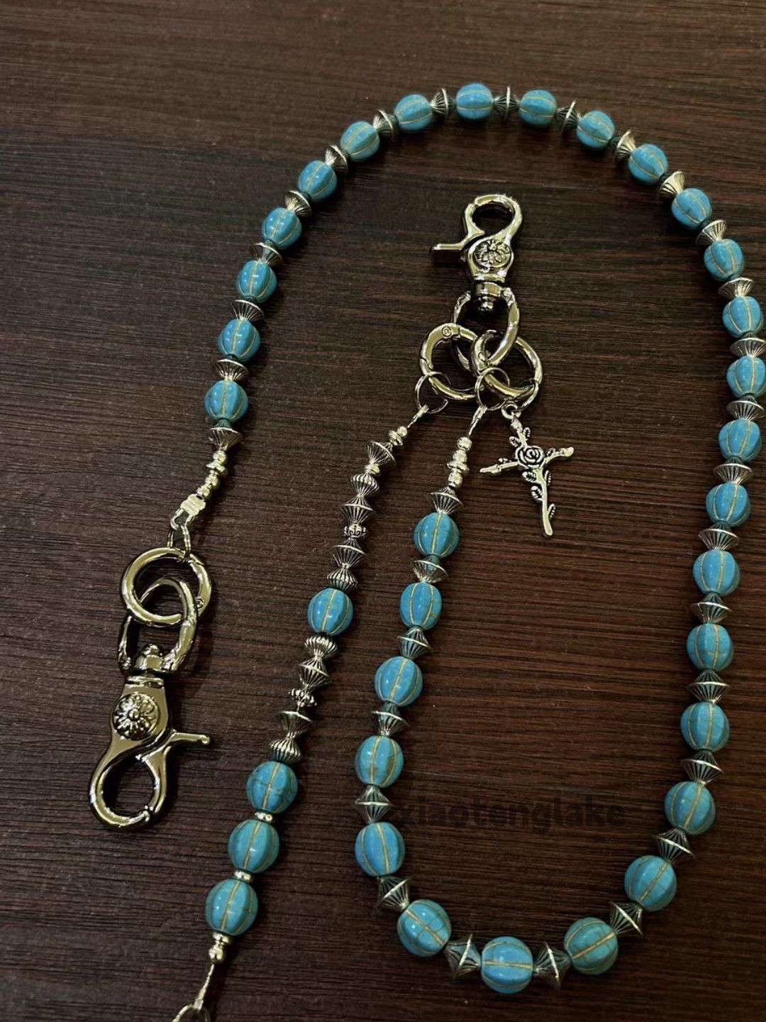 Jewelry Unisex outdoor utility stone metal bag jeans chain Size ONE SIZE - 3 Thumbnail
