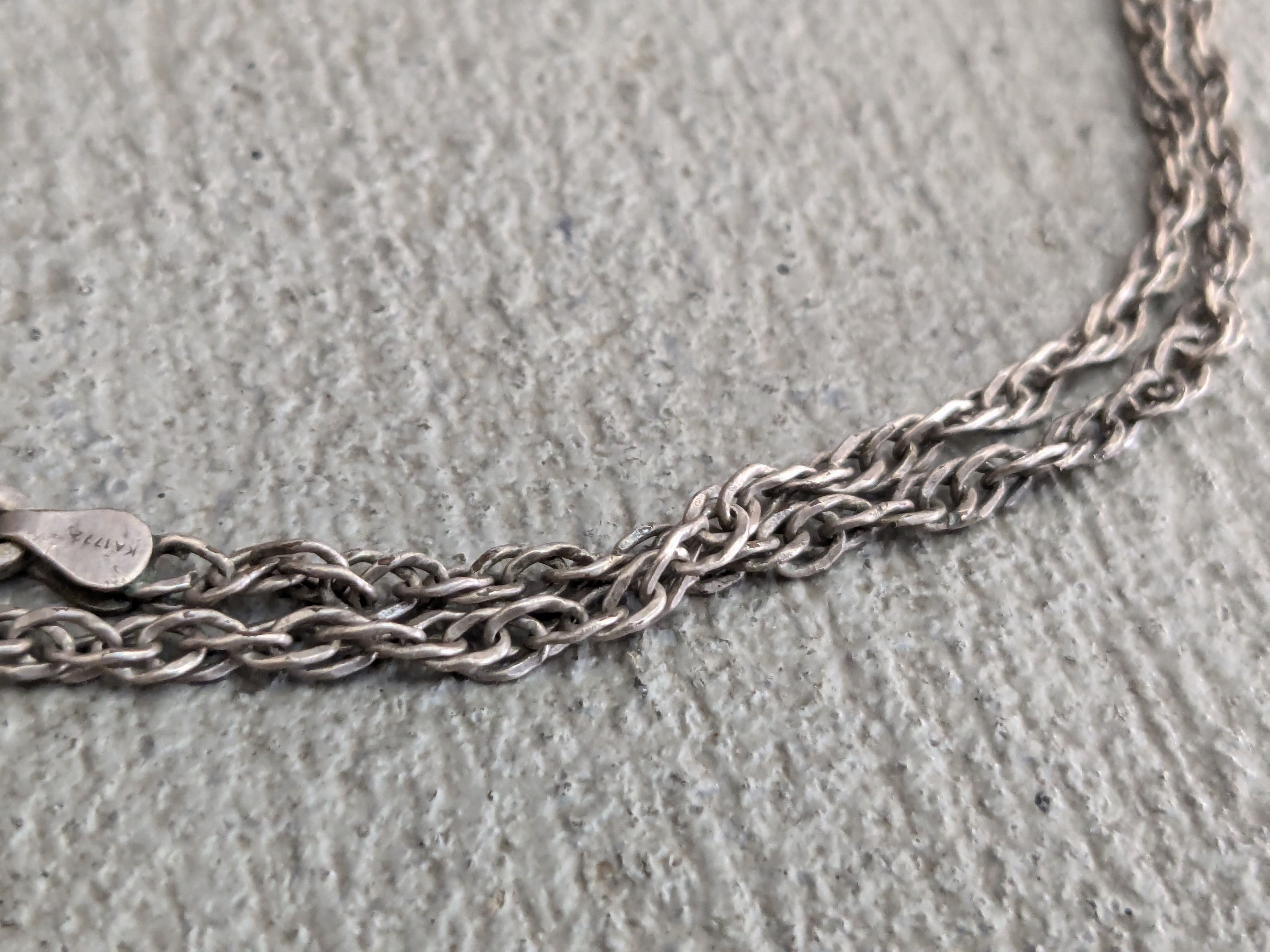Jewelry Vintage Sterling Silver Necklace Rope Twist 25" Size ONE SIZE - 3 Thumbnail