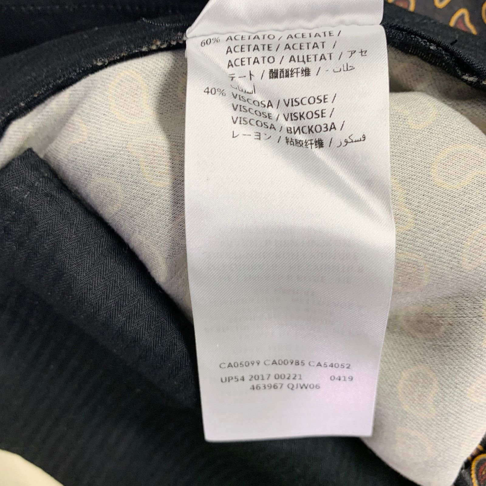 Alexander McQueen Size 34 Black Red Yellow Paisley Wool Silk Dress Pants Size US 34 / EU 50 - 9 Thumbnail