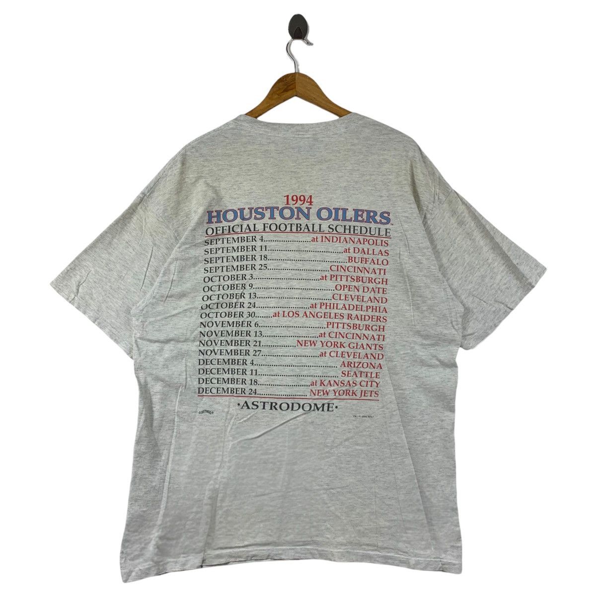 NFL Vintage 90s HOUSTON OILERS NFL nutmeg tag tee Size US XL / EU 56 / 4 - 4 Thumbnail
