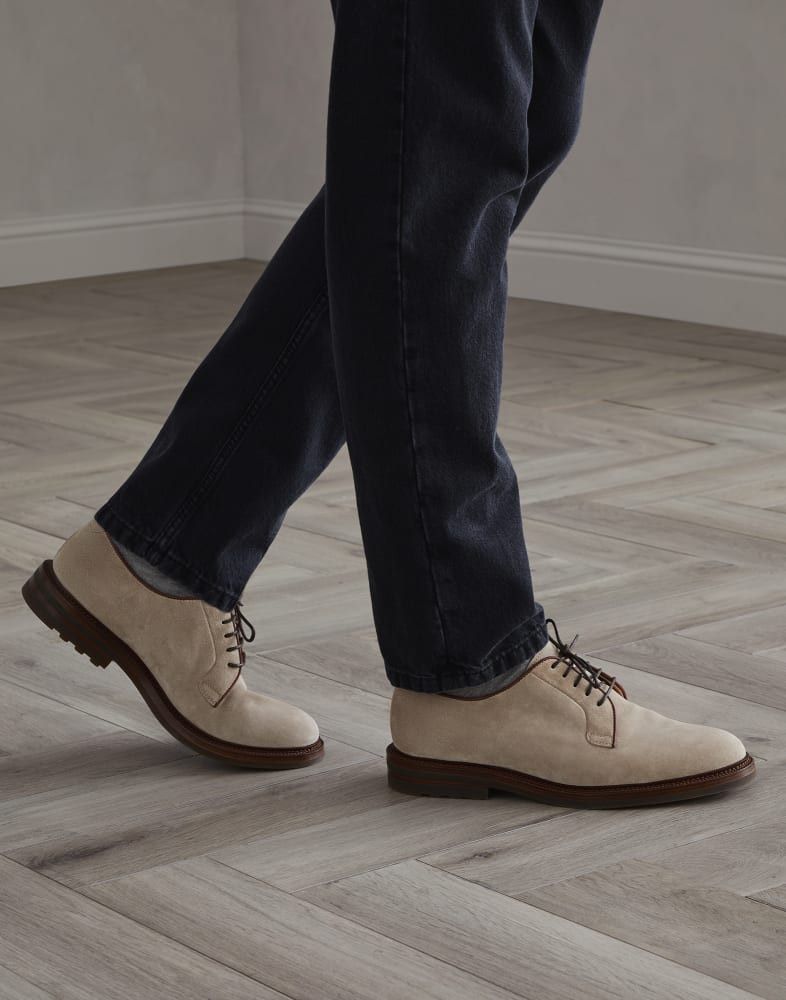 Brunello Cucinelli o1w1db10825 Pair Of Laced Shoes in Cool Beige Size US 9 / EU 42 - 4 Thumbnail