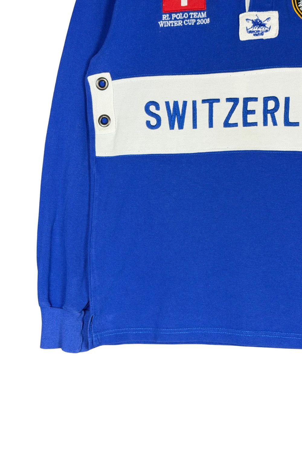 Polo Ralph Lauren Polo Ralph Lauren "Swiss Cross" Rugby Shirt - Big Pony Size US L / EU 52-54 / 3 - 4 Thumbnail