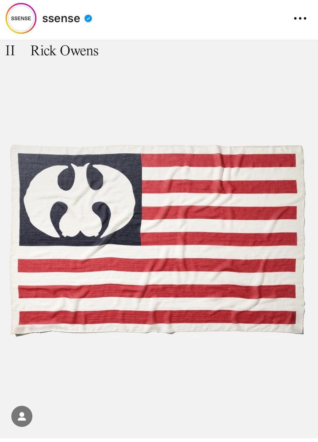 Rick Owens Rick Owens x TVHKB Bat Titty Flag Scarf 1/4 Size ONE SIZE - 4 Thumbnail