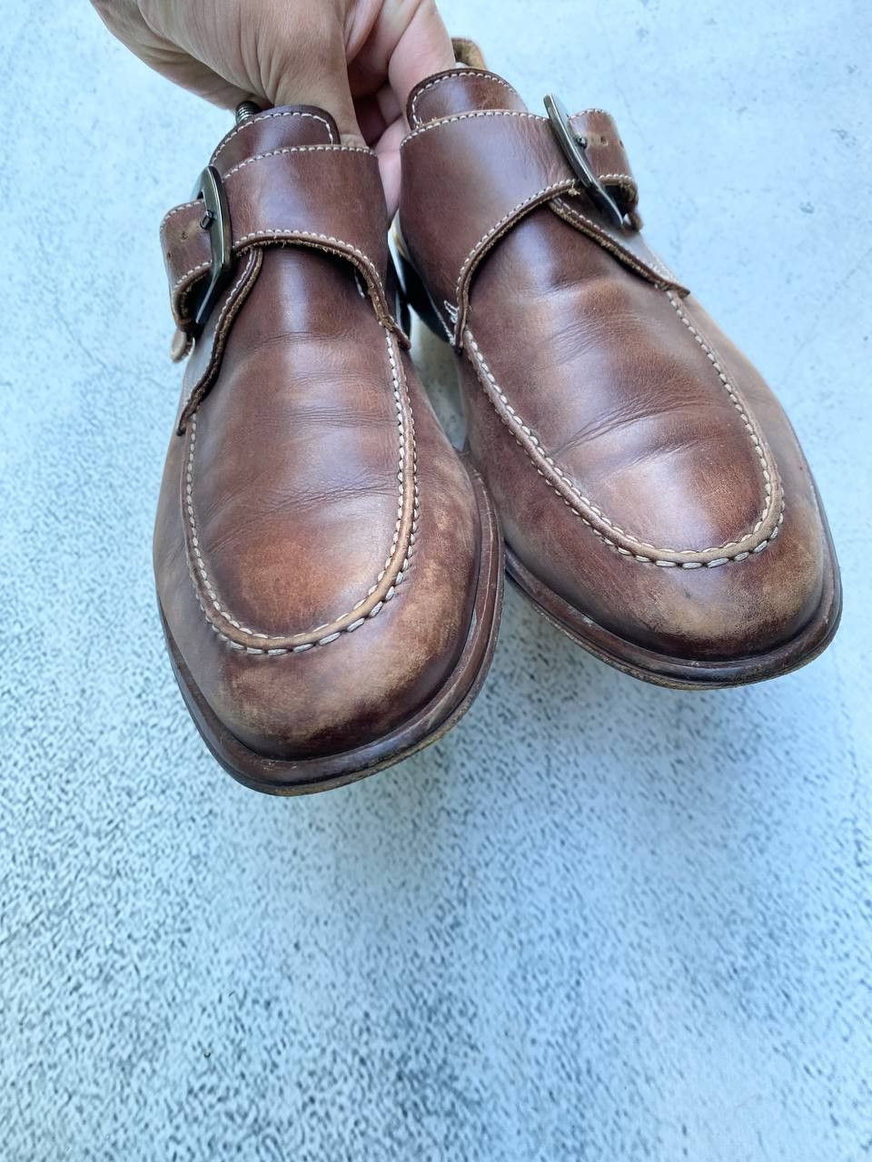 Other Vintage Guidi Dolce Gabbana style Leather Faded Shoes Size US 10 / EU 43 - 7 Thumbnail